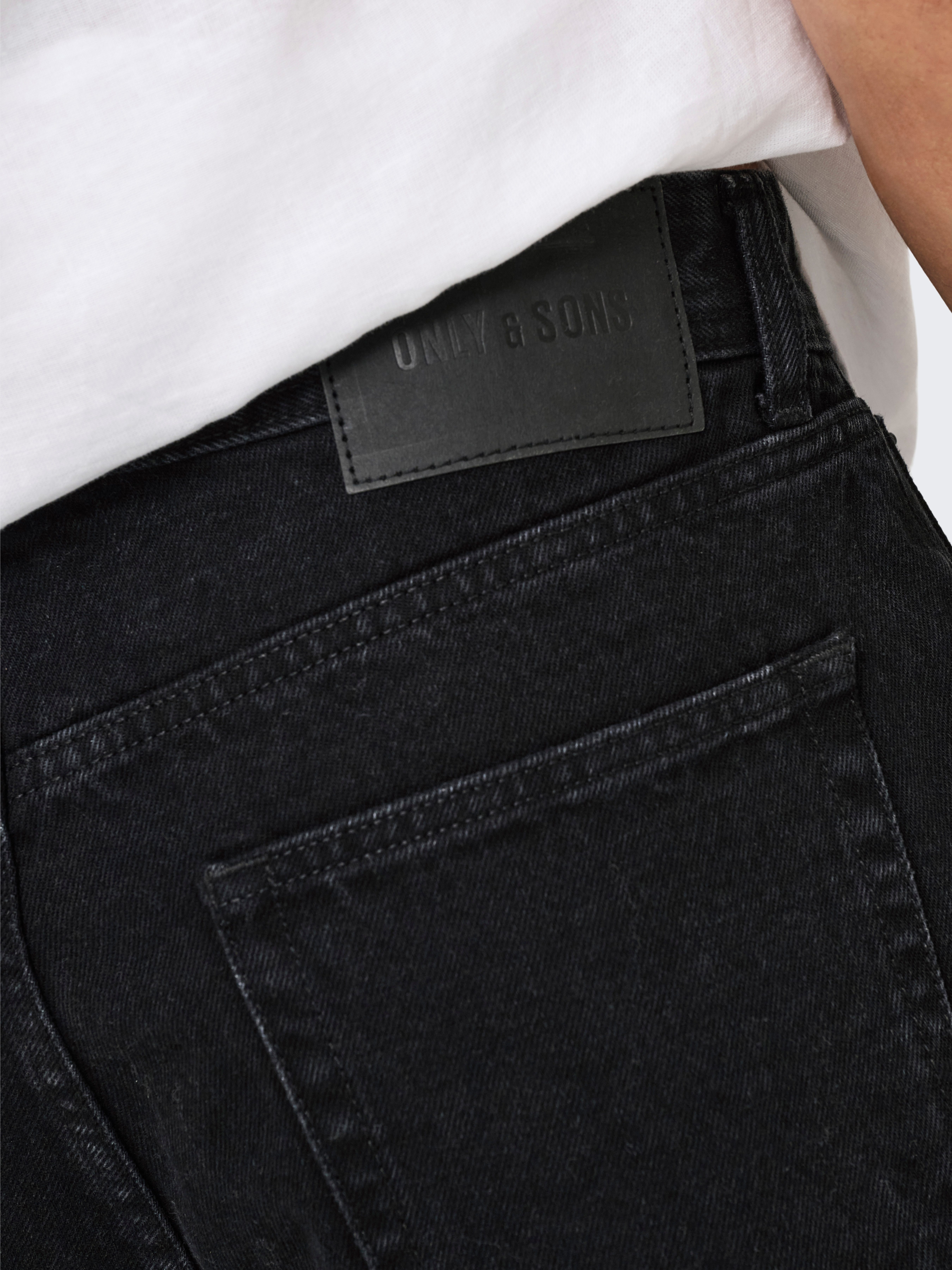 ONLY & SONS Shorts ONSFADE BLACK 9087 AZG DNM SHORTS