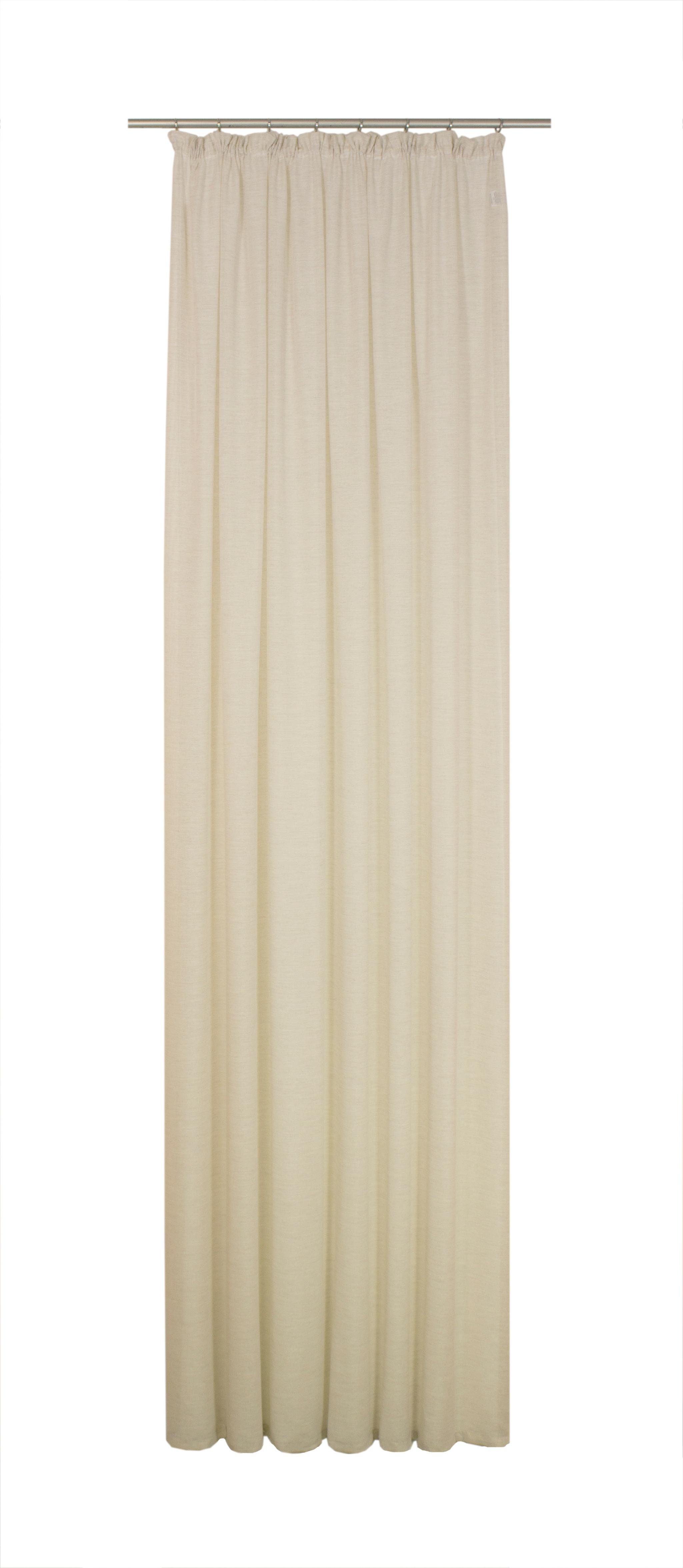 Vorhang LORCA, Wirth, Kräuselband (1 St), halbtransparent beige