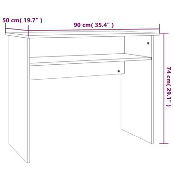 furnicato Schreibtisch Grau Sonoma 90x50x74 cm Holzwerkstoff