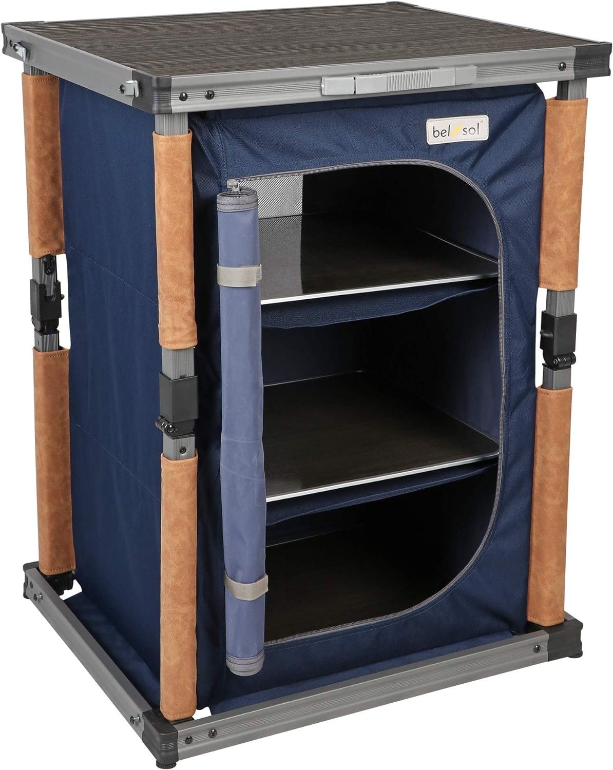 Bel-Sol Campingschrank Nancy Campingküche Alu Küchenschrank Faltschrank faltbar klappbar