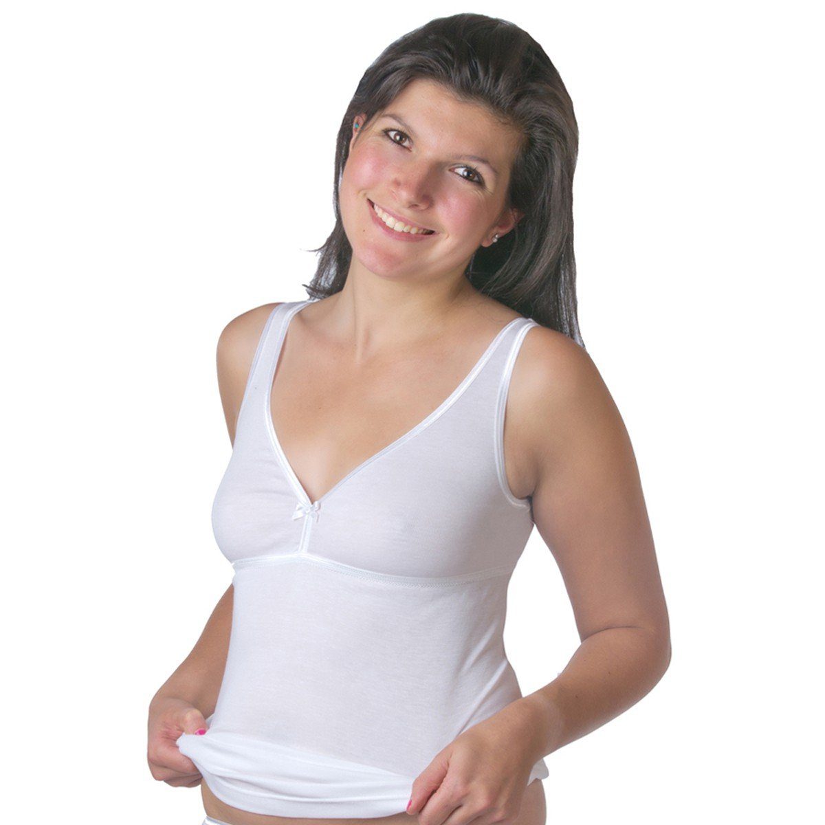 HERMKO Unterhemd 175803860 2er Pack Damen BH-Hemd 2er Pack (Weitere Farben)