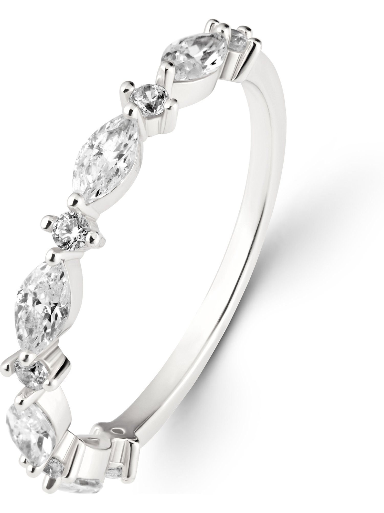 CHRIST Silberring CHRIST Damen-Ring 925er Silber, recycelt Zirkonia, Zirkonia