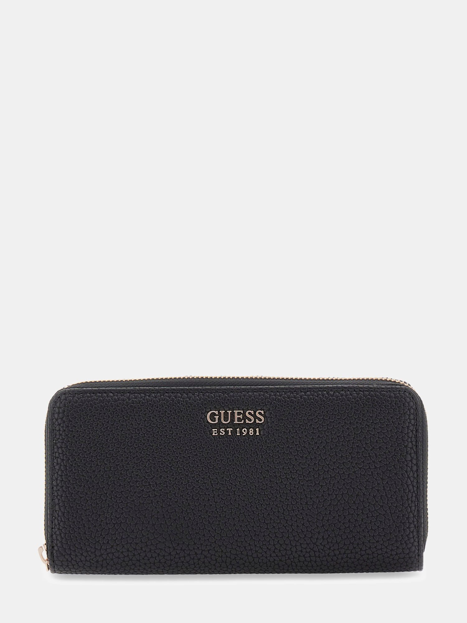 Guess Geldbörse BRENTON SLG LRG ZIP AROUND, Damen Geldbeutel, Portemonnaie mit Reißverschluss