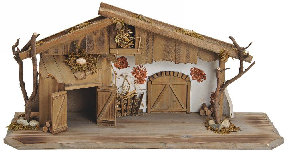 ᐅ matches21 HOME & HOBBY Krippe Große Krippe Holz Weihnachtskrippe