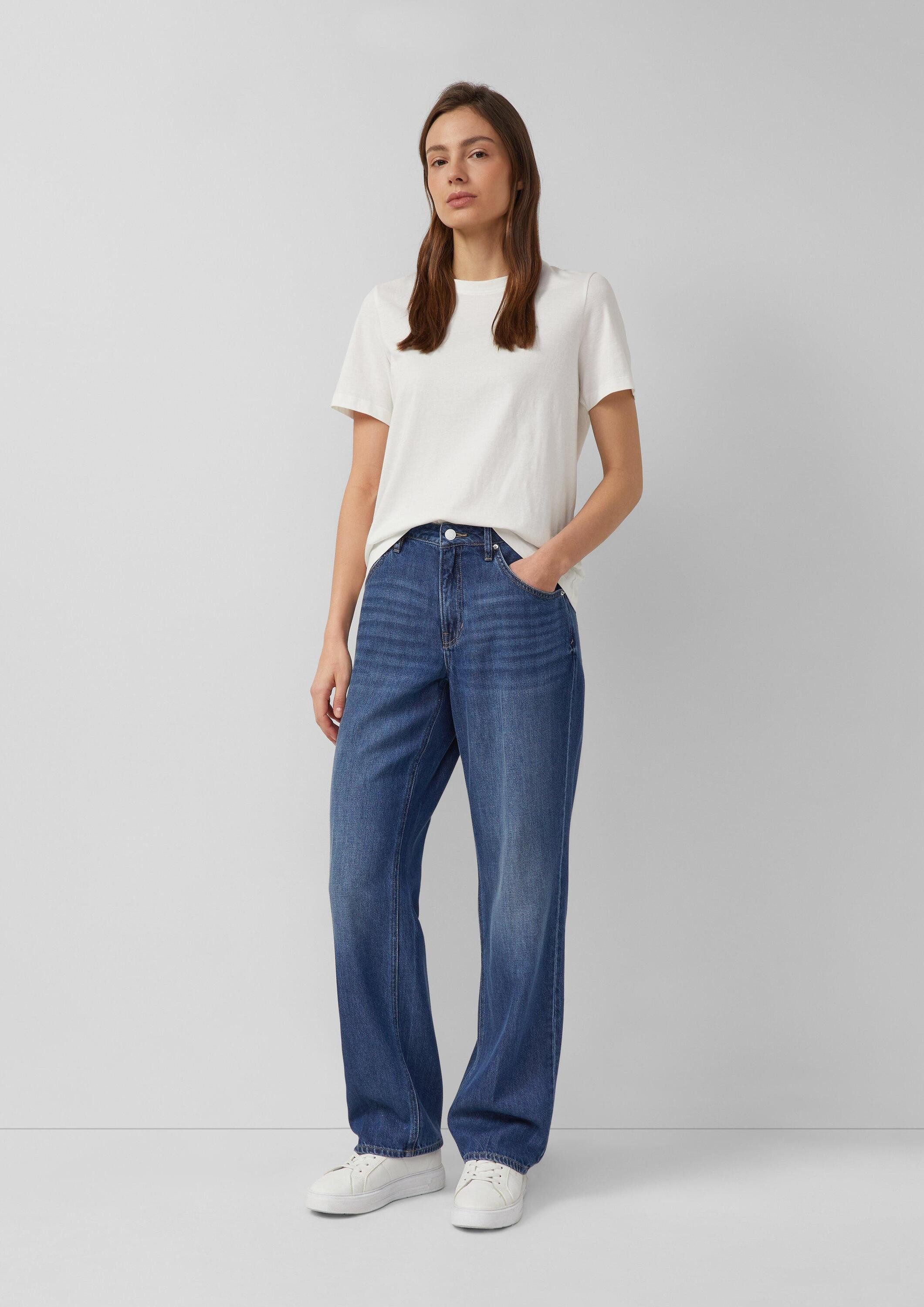 s.Oliver Regular-fit-Jeans Jeans-Hose BETH Jeans Beth Loose Boyfriend / Relaxed Fit / Mid Rise / Straight Leg