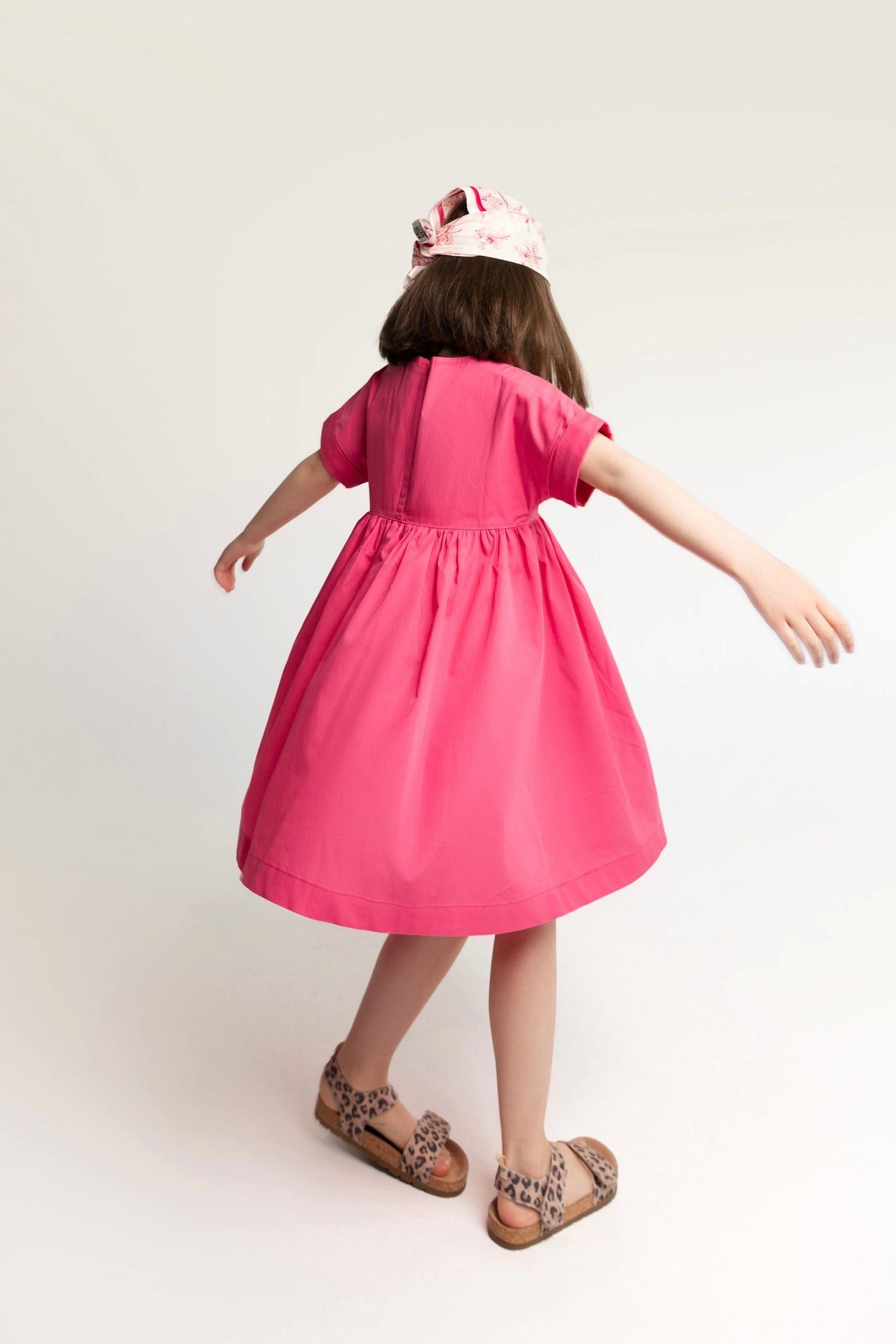 # SATURNDAY Sommerkleid für Kinder in Pink aus 100% Baumwolle
