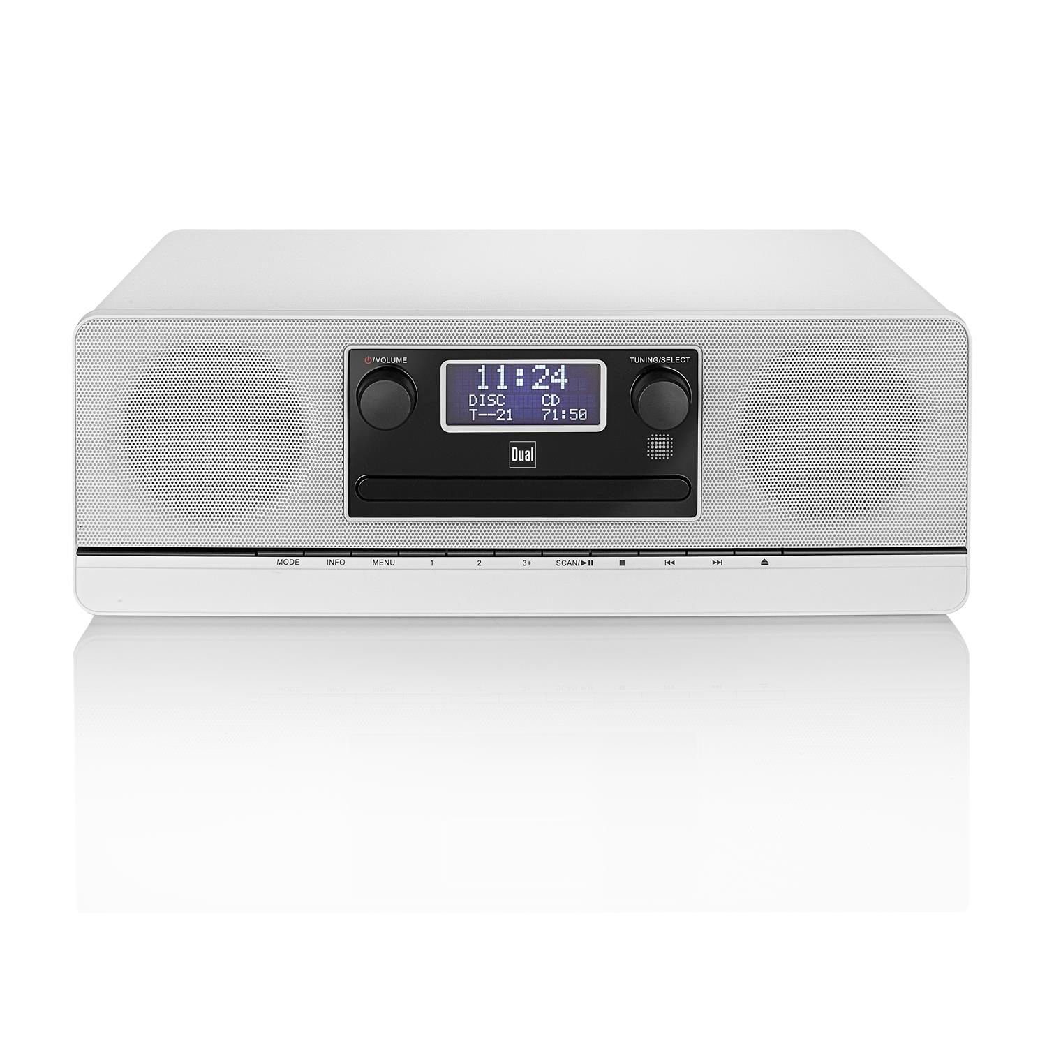 Micro-System Weiß und DAB 420 BT Bluetooth DAB/UKW (DAB) Digitalradio CD/USB mit Dual