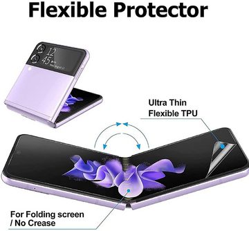 MSM Schutzfolie 2X Panzerfolie (Display + Kamera) für Samsung Galaxy Z Flip 3 5G Glasfolie TPU Anti Schock Folie