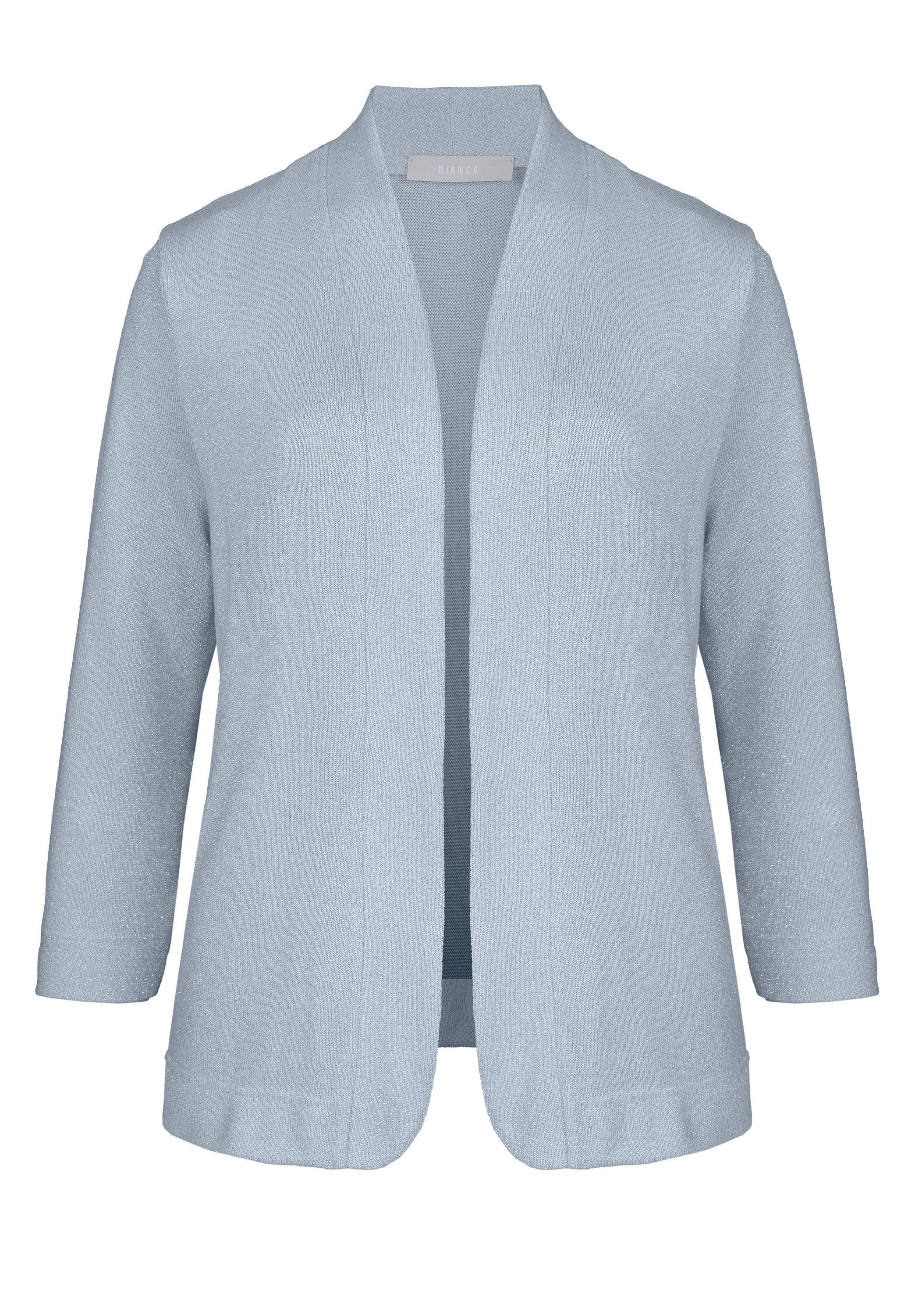 bianca Shirtjacke NIKA aus leicht schimmerndem Feinstrick mit Lurexanteil günstig online kaufen