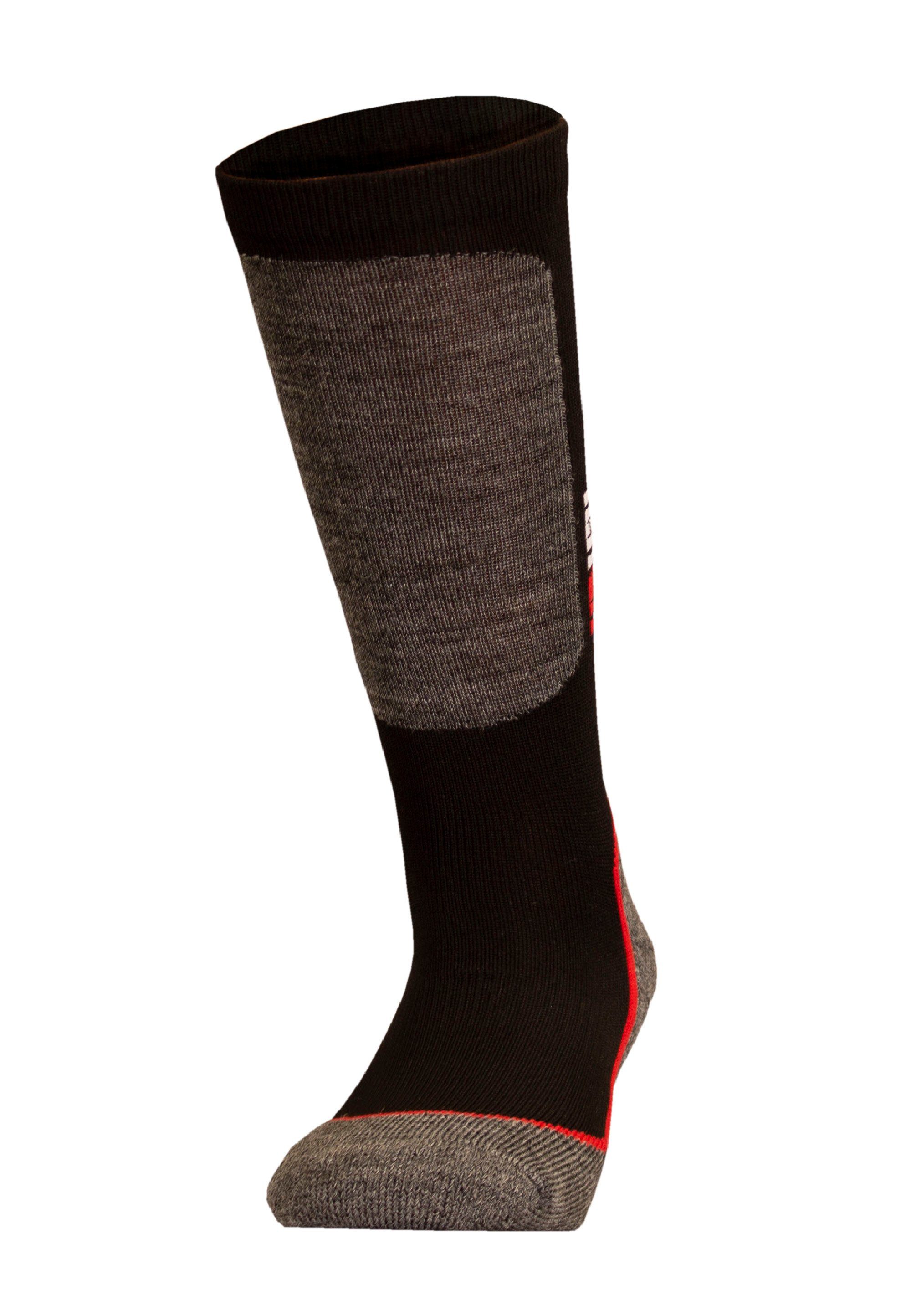 praktischer Dry-Technologie JR (1-Paar) UphillSport Quick HALLA schwarz-braun Socken mit