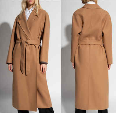 GUCCI Langmantel GUCCI Cashmere Tied Waist Belted Long Coat Mantel Parka Jacke Beige Ja