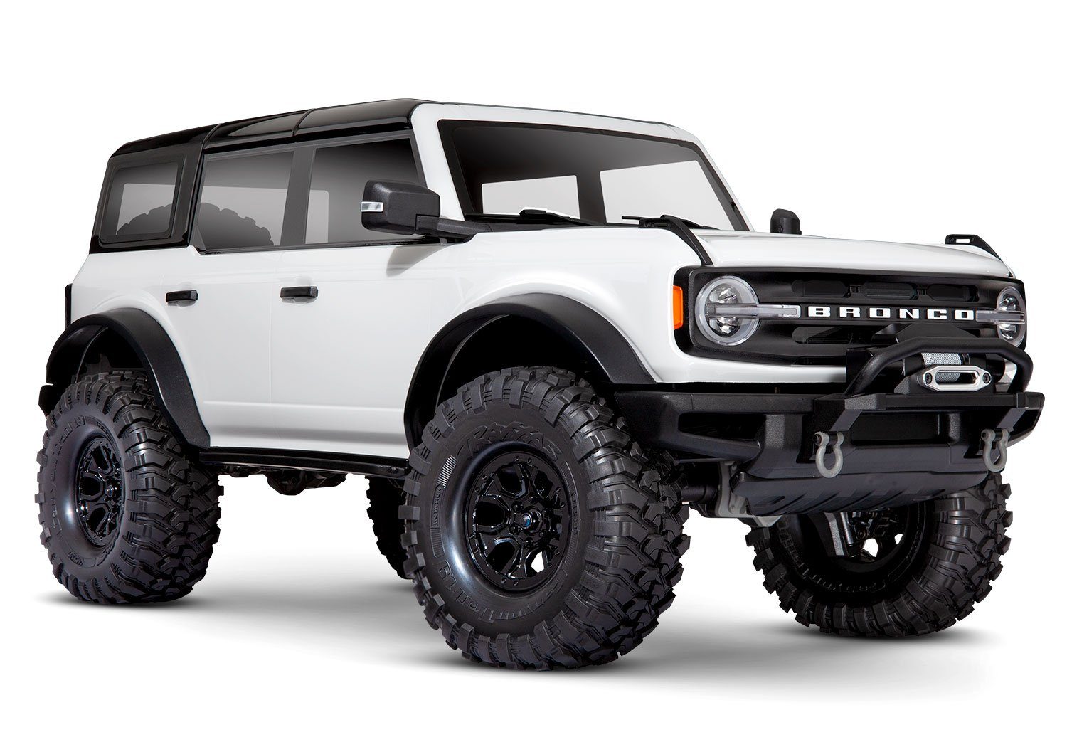 RC-Auto Traxxas TRX-4 Ford Bronco 2021 4x4 weiss RTR Crawler Brushed ohne Akku