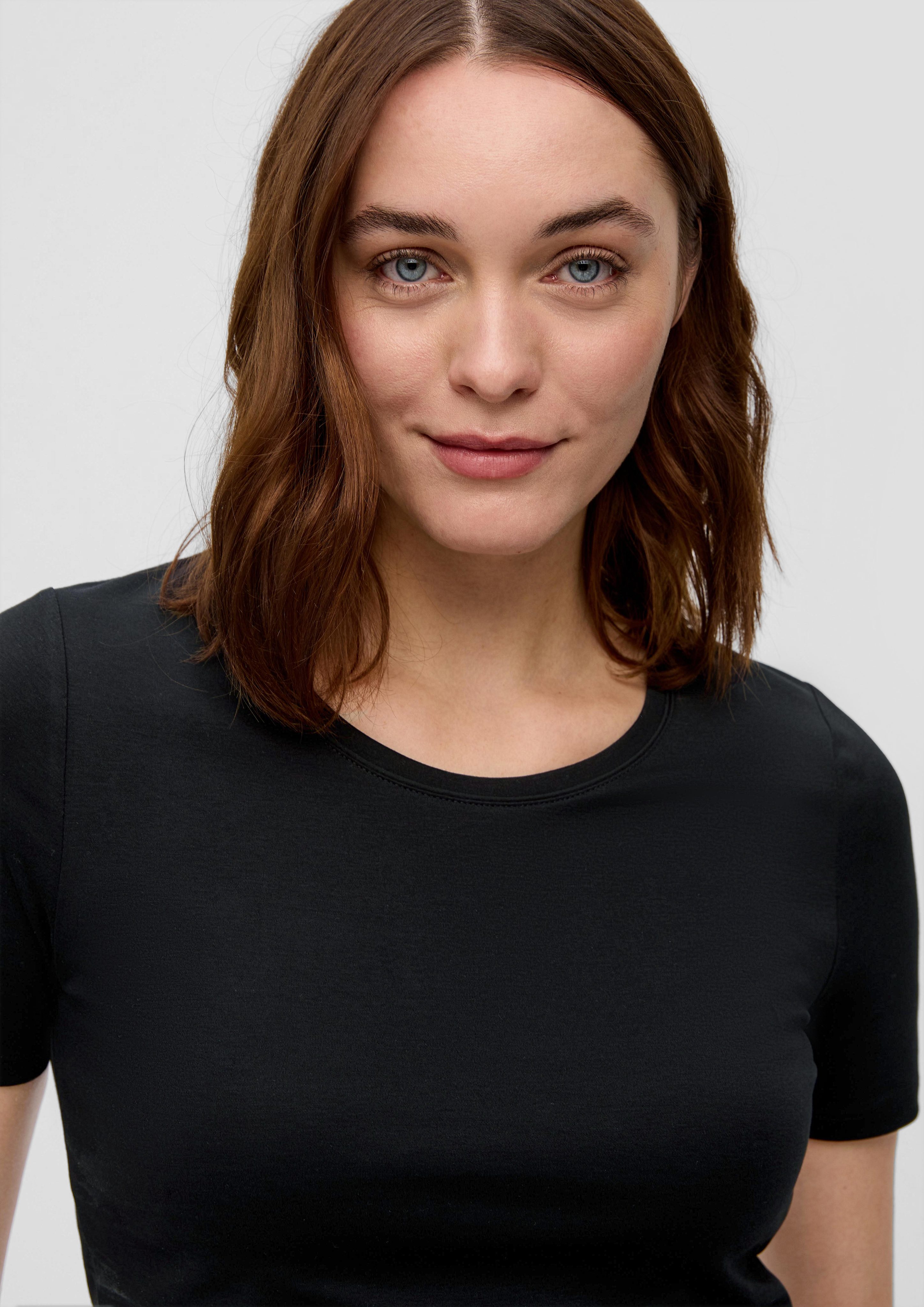 s.Oliver Kurzarmshirt Jerseyshirt mit Rundhalsausschnitt günstig online kaufen