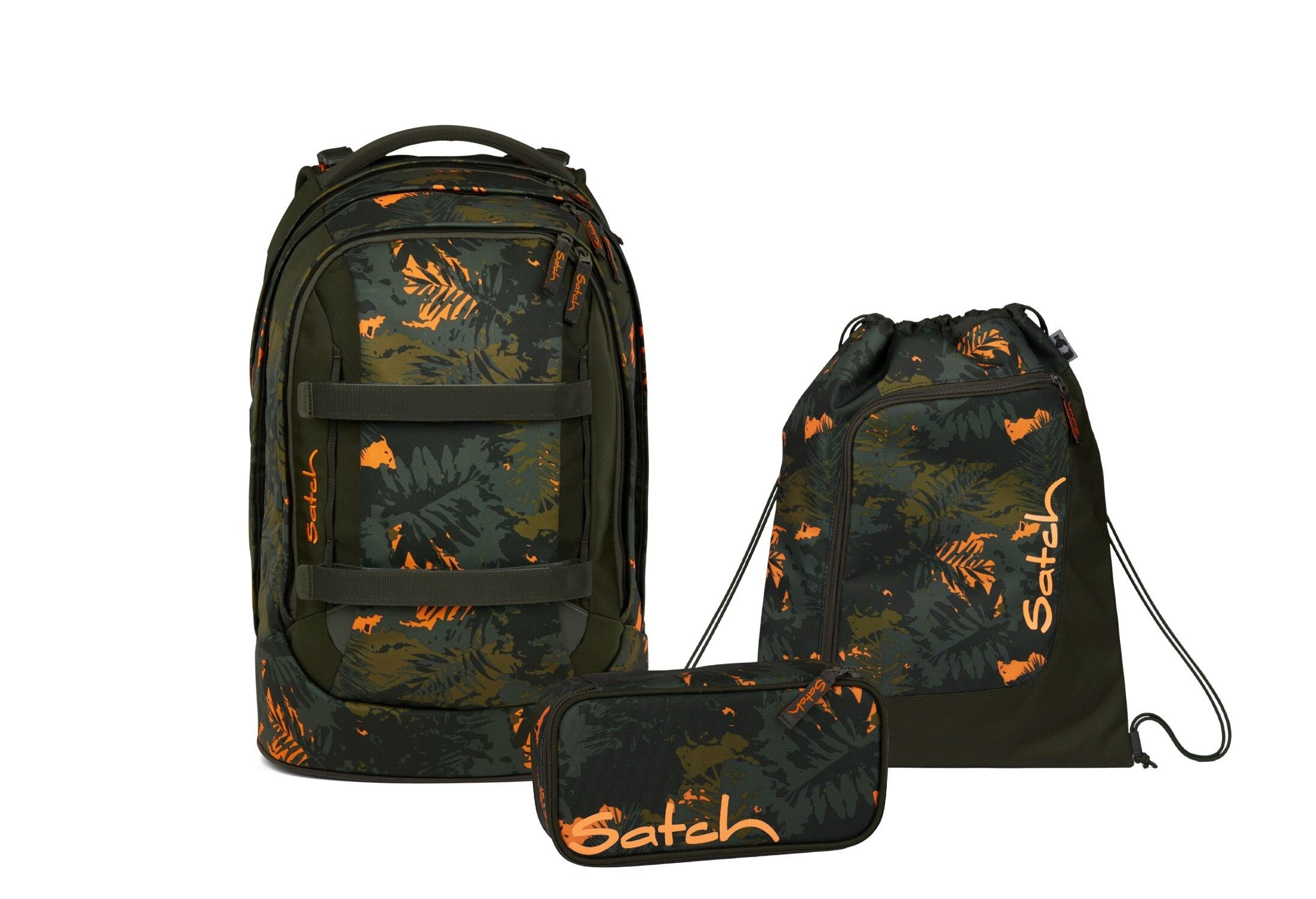 Satch Schulranzen Schulrucksack-Set PACK Jurassic Jungle günstig online kaufen