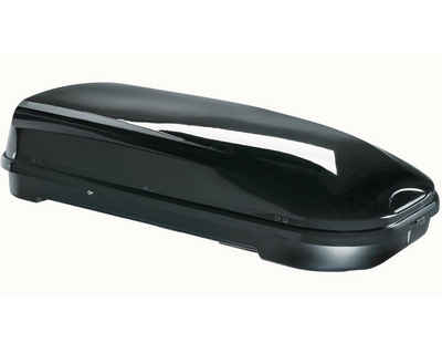 VDP Dachbox, Skibox Dachbox Dachkoffer für Auto Koffer Skikoffer abschließbar VDP-FL580 schwarz glänzend 580 Liter