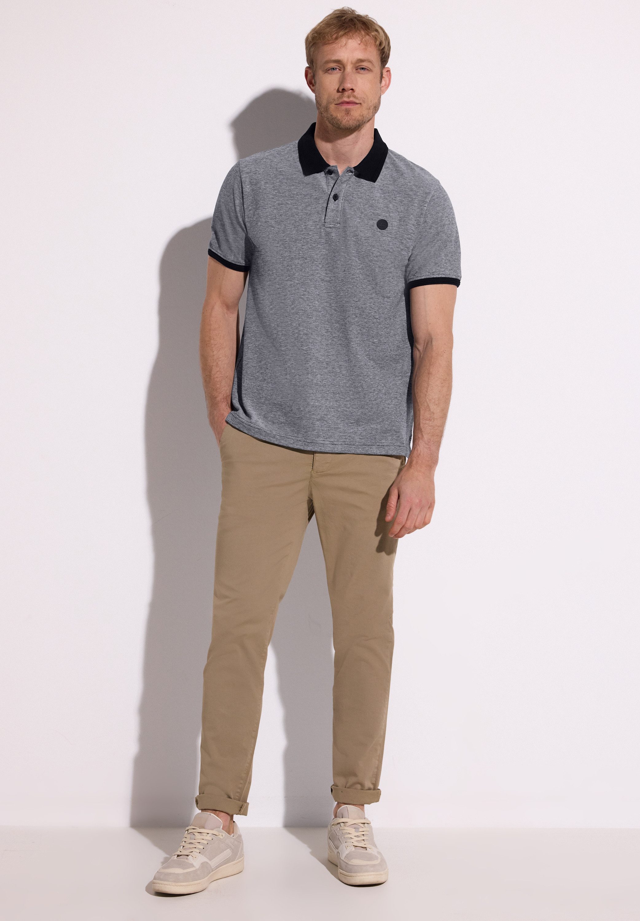 STREET ONE MEN Poloshirt mit Farbakzenten – Bild 3 von 5
