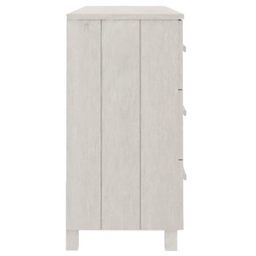 vidaXL Sideboard Sideboard HAMAR Weiß 113x40x80 cm Massivholz Kiefer (1 St)