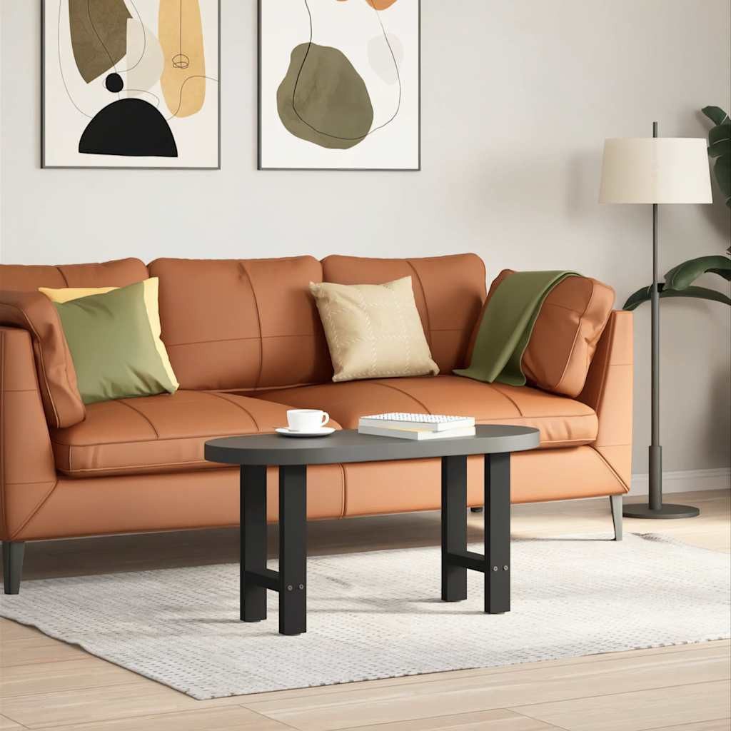 vidaXL Tischbein Couchtischbeine Schwarz 2 Stk. 38x(42-43) cm Stahl günstig online kaufen