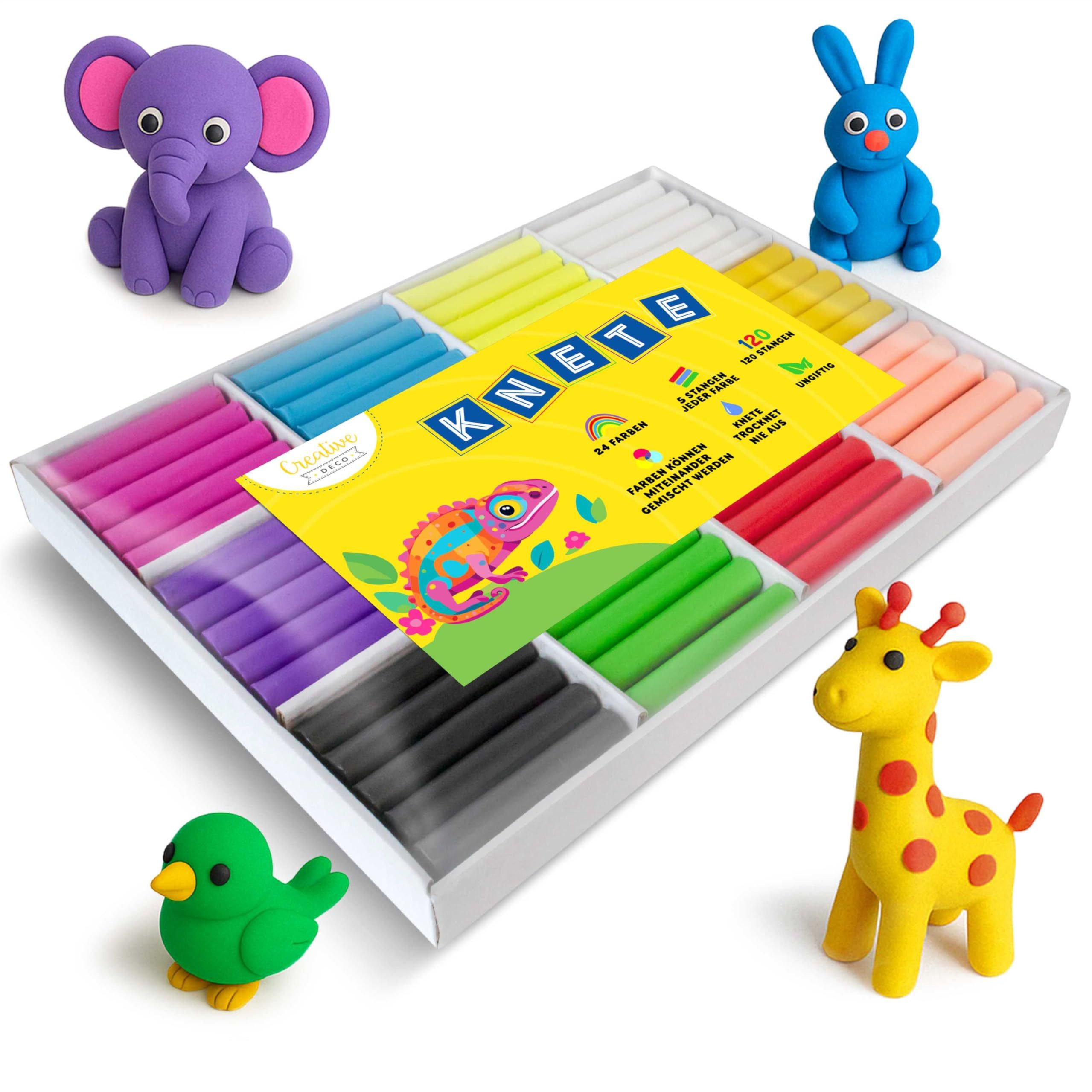 Creative Deco Knete Knete für Kinder Schule 24 Farben 1600g