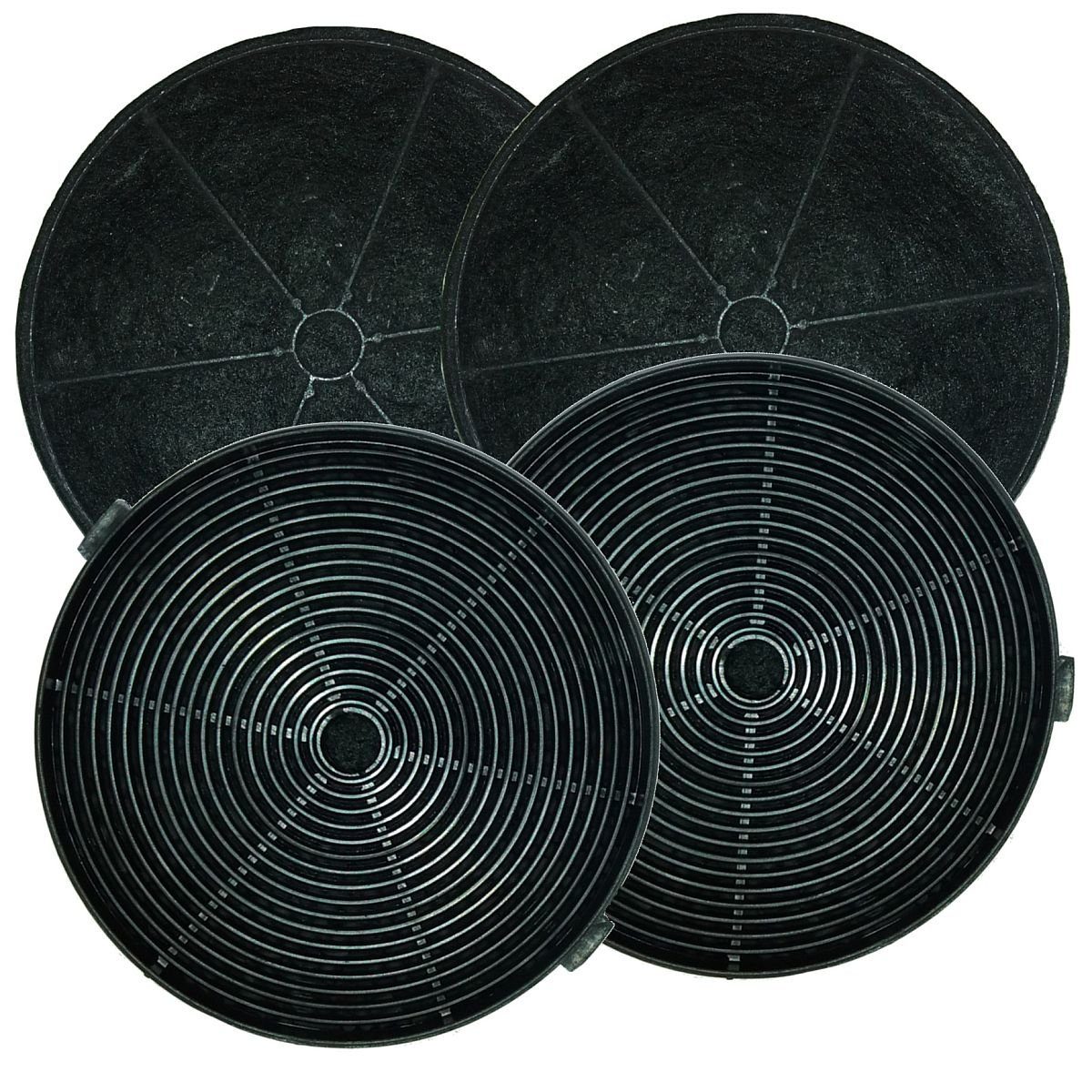 Aktivkohlefilter 4 Stück FWK-23 für Amica Dunstabzugshaube - OTC611W, OTC611I u.a.