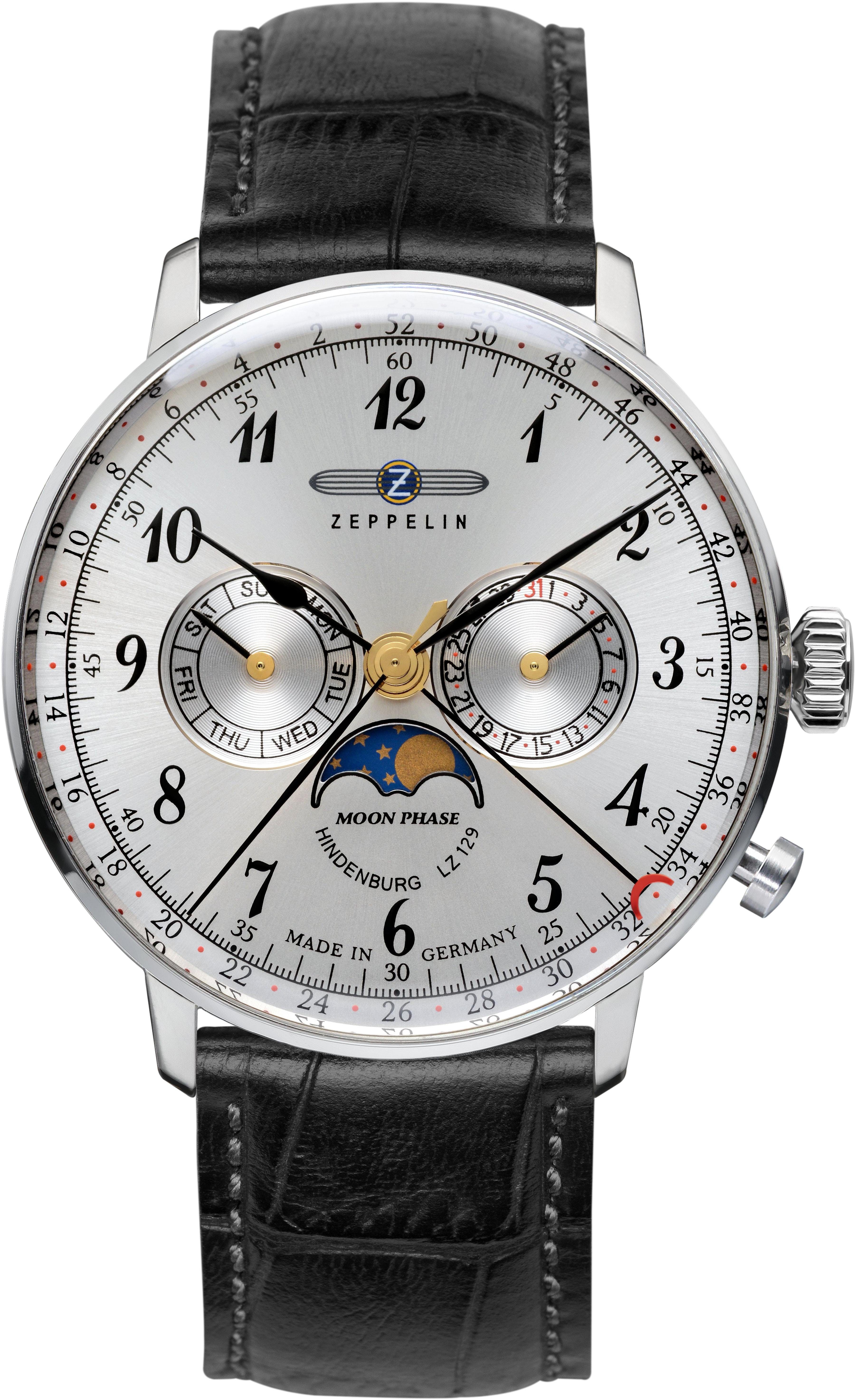 ZEPPELIN Multifunktionsuhr LZ 129 Hindenburg Moonphase 7036-1, Armbanduhr, günstig online kaufen