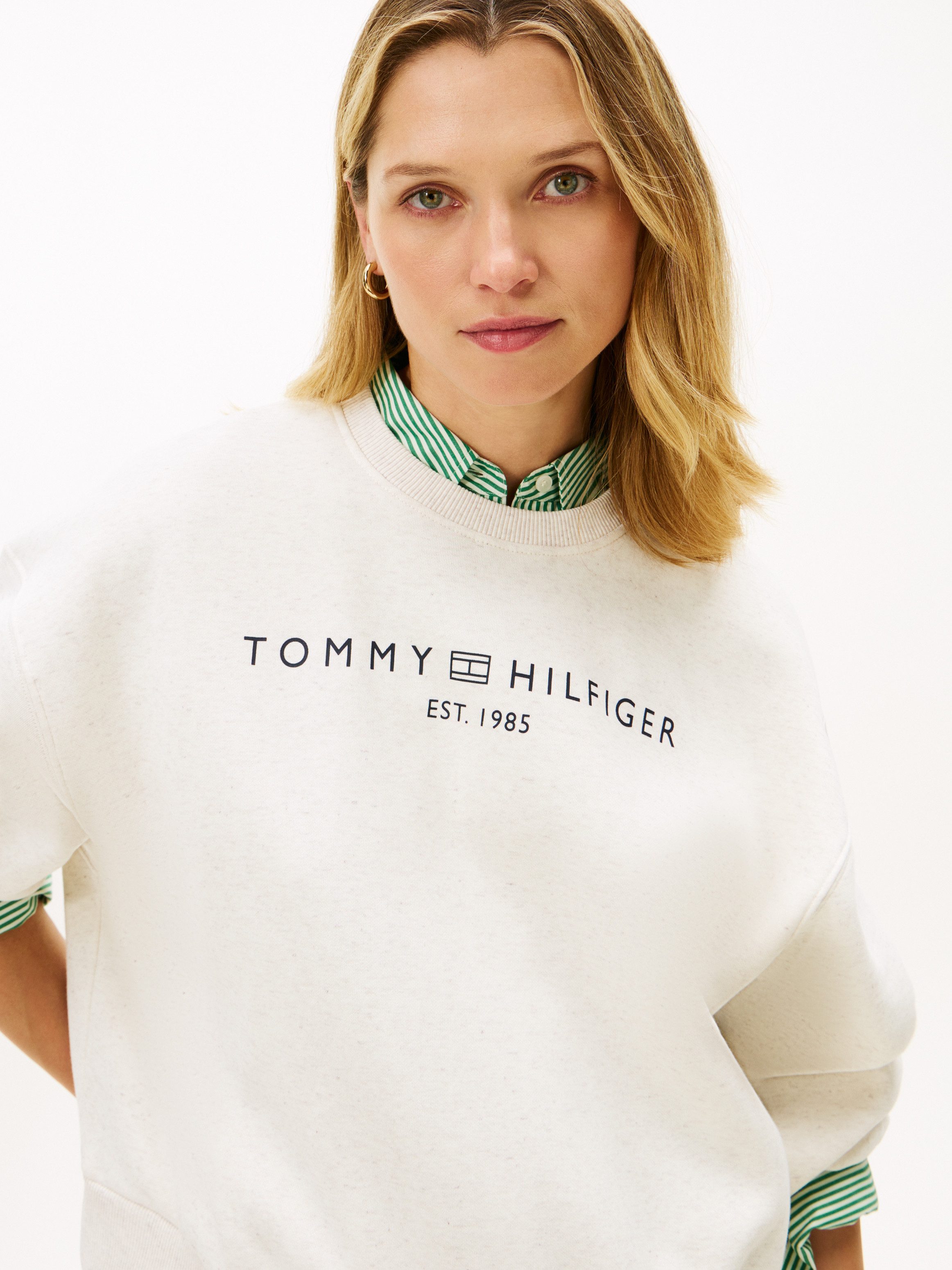 Tommy Hilfiger Sweatshirt CORP LOGO MDRN SWTSRT Baumwollmischung