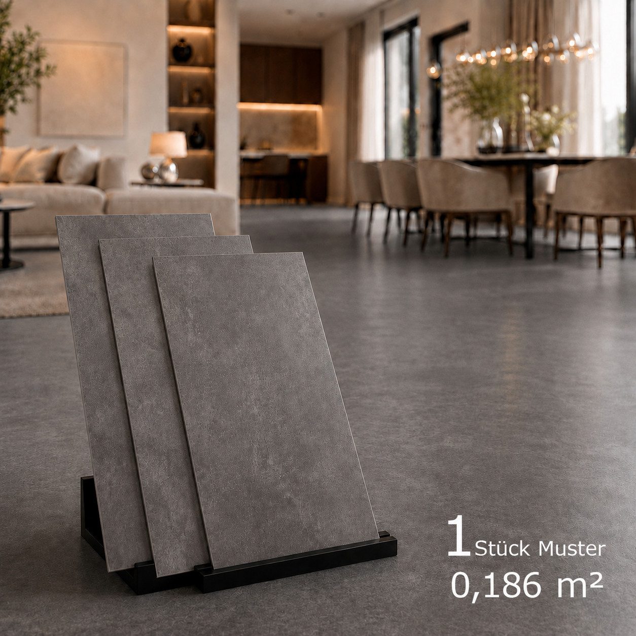 Berti Graf Designboden LVT Vinylboden selbstklebend 2 mm wasserfest in Marmor und Beton Optik, selbstklebend