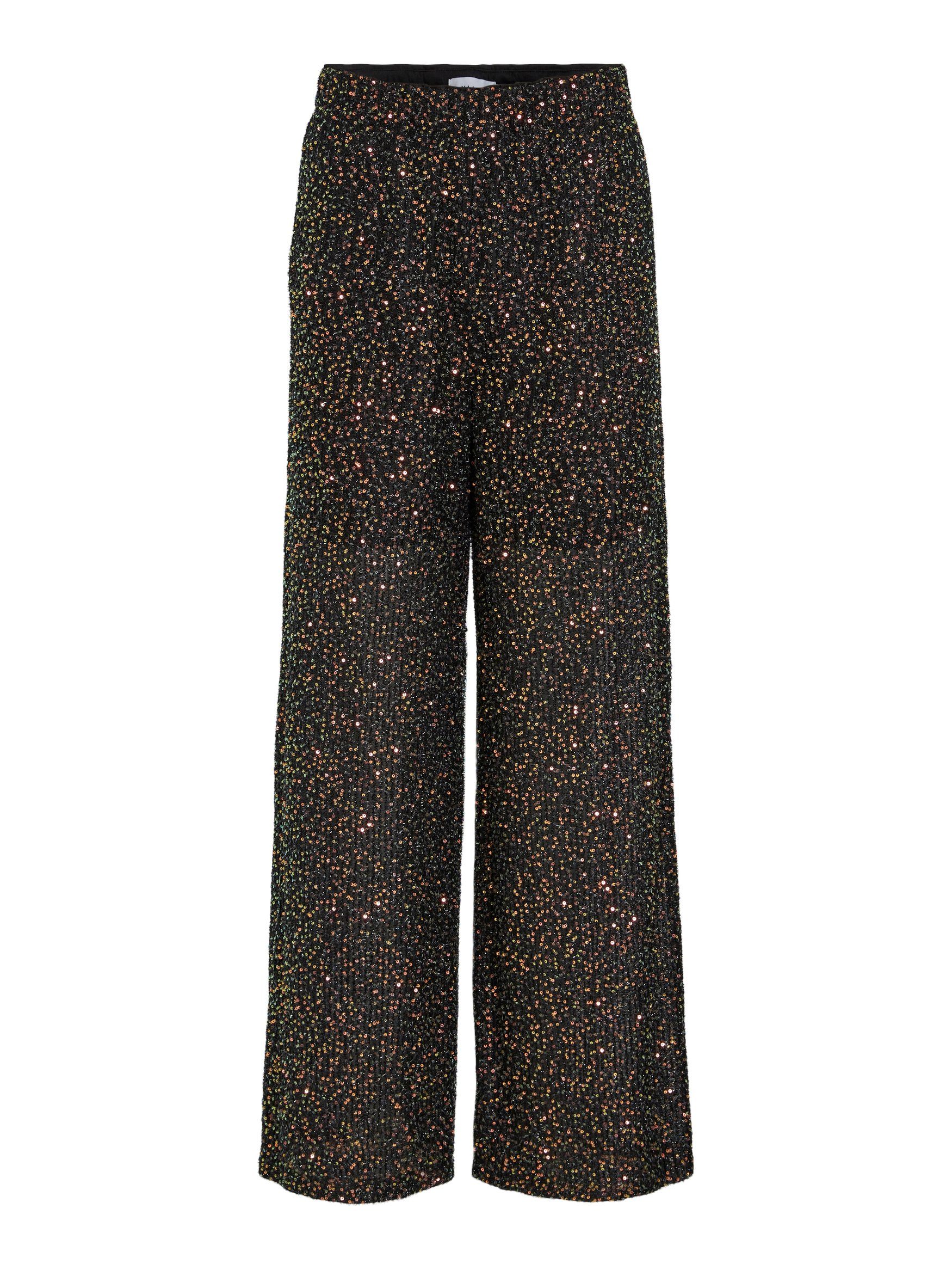 Vila Stoffhose Pailletten Stoff weite Elegante Marlene Pants VISCARA VIVARO günstig online kaufen