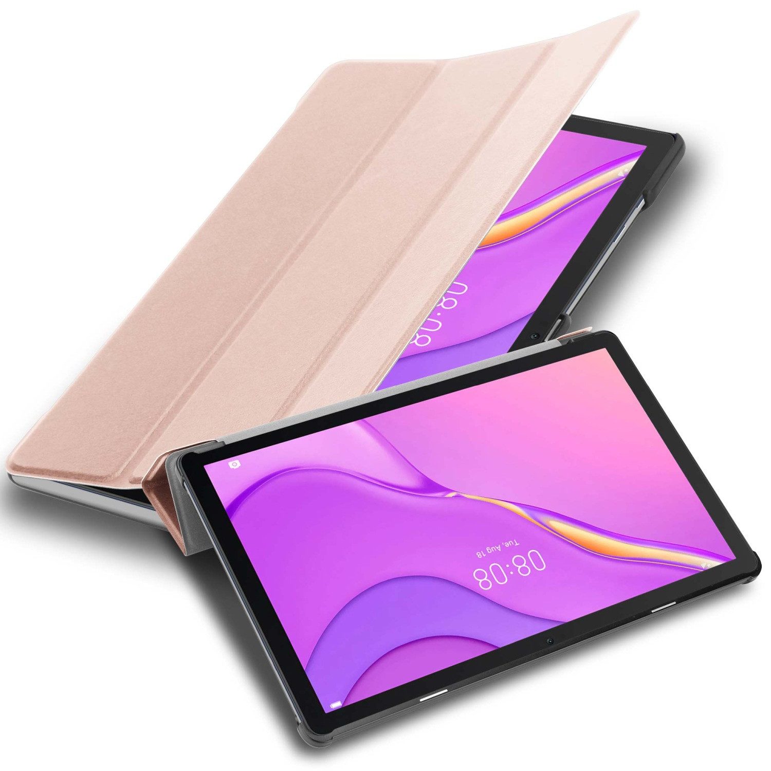 Cadorabo Tablet-Hülle für Huawei MatePad T 10 (9.7 Zoll) / T 10s (10.1 Zoll) Hülle Huawei MatePad T 10 (9.7 Zoll) / T 10s (10.1 Zoll), Klappbare Tablet Schutzhülle - Hülle - Standfunktion - 360 Grad Case