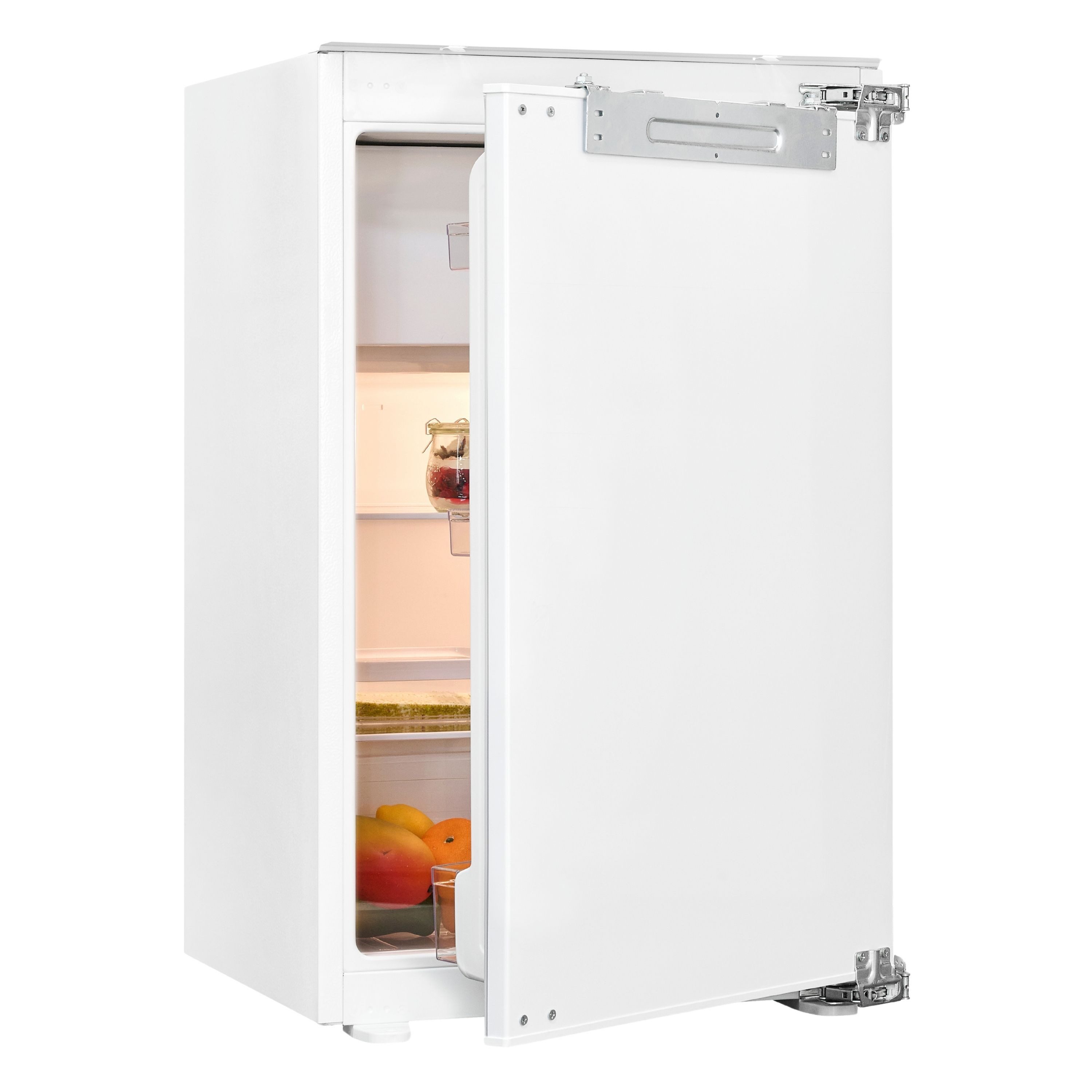 exquisit Einbaukühlschrank EKS5131-4-FE-090E weiss, 87.8 cm hoch, 55 cm breit,4-Sterne-Gefrierfach, Geräuscharmer Betrieb, LED-Innenbeleuchtung