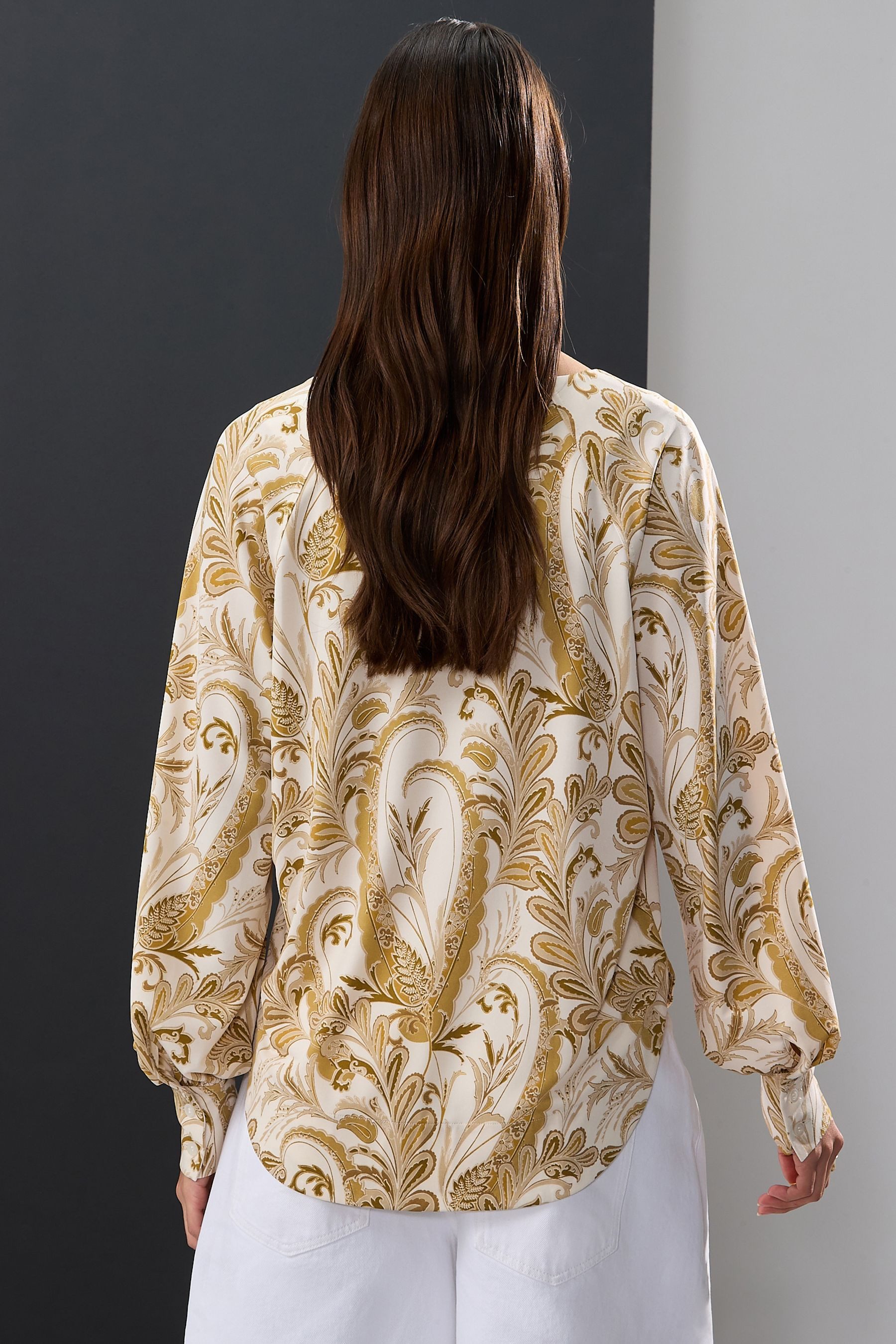 Next Langarmbluse Langärmelige Jerseybluse mit V-Ausschnitt (1-tlg) günstig online kaufen