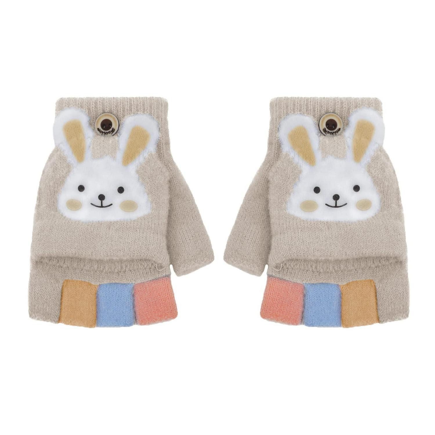 LuxusKollektion Strickhandschuhe Baby Handschuhe Fingerlos Winter 1-5 Jahre (1-St)