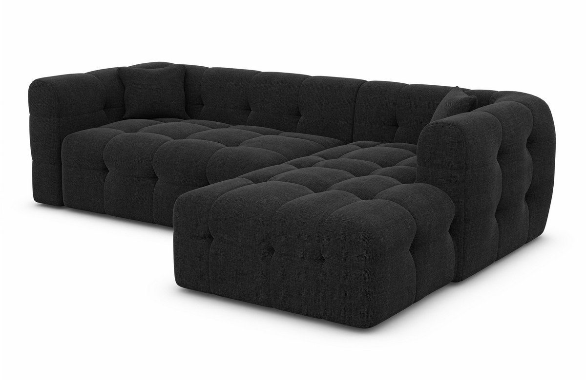 Sofa Dreams Ecksofa Couch Loungesofa Polster Stoff Eck Sofa Sevilla L Form kurz, Chesterfield Design
