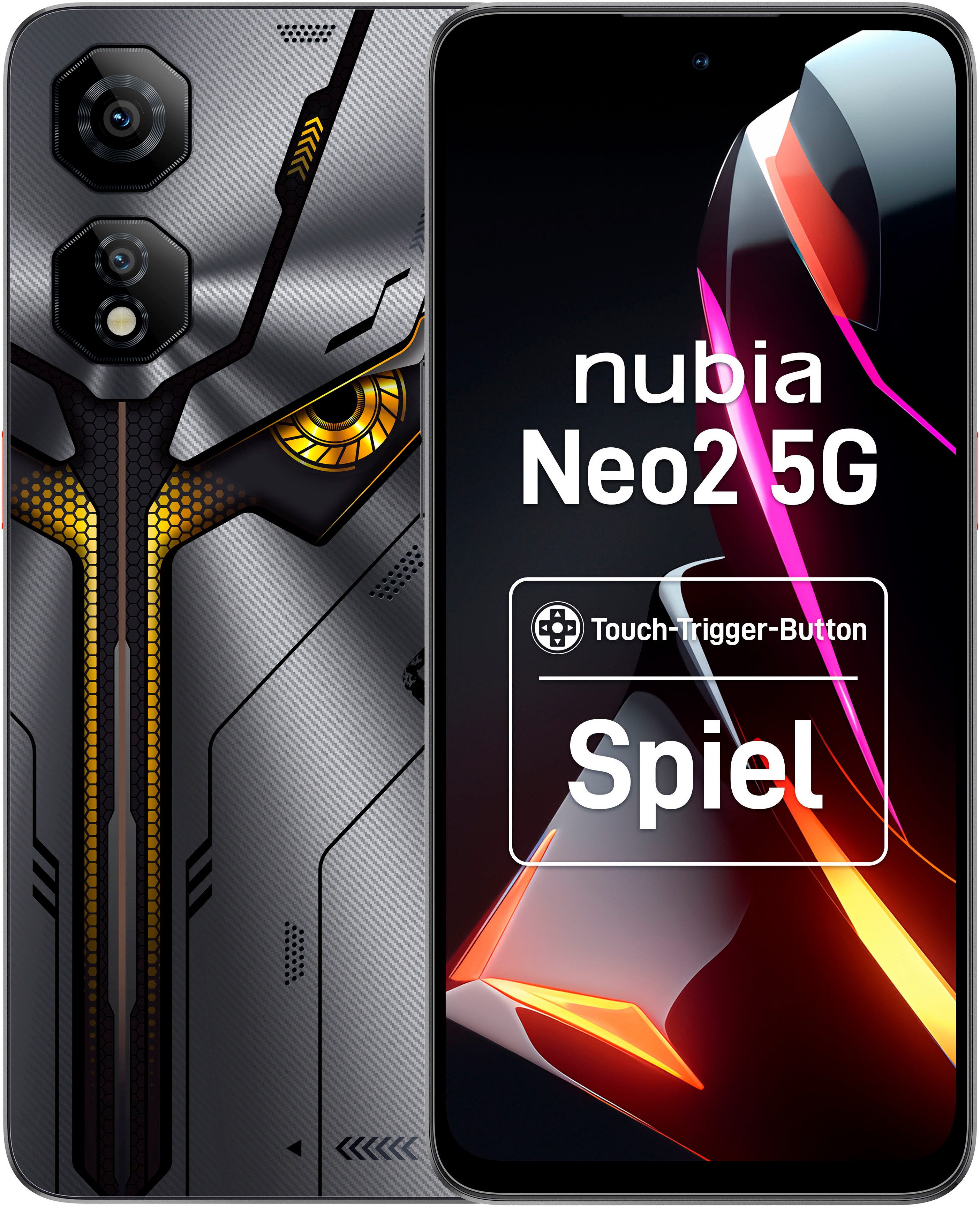 Nubia Neo 2 5G Smartphone (17,07 cm/6,72 Zoll, 256 GB Speicherplatz, 50 MP Kamera)