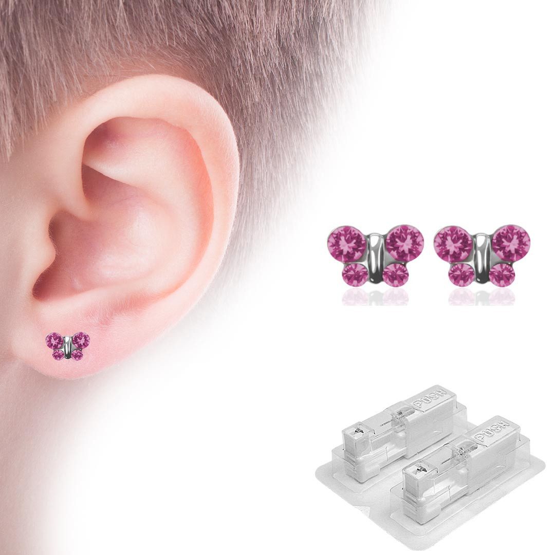 Studex Paar Ohrstecker Medizinische Ohrstecker: Erstohrstecker „Schmetterling“