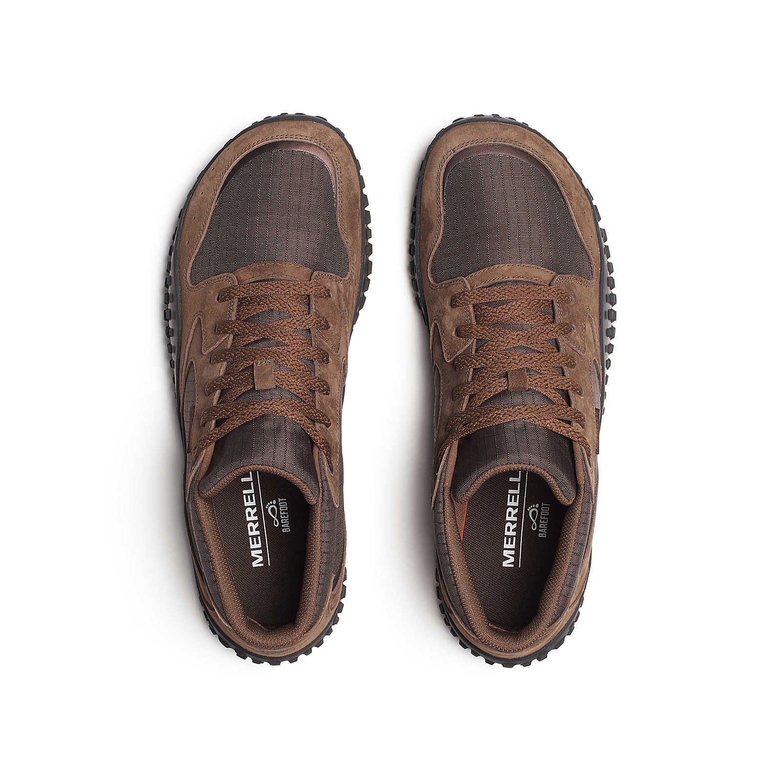 Merrell Minimal-Sneaker Wrapt Mid WP (Leder, wasserdicht) coffeebraun Herren Laufschuh