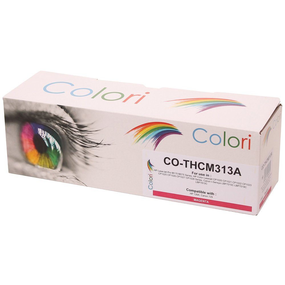 Colori Tonerkartusche, Kompatibler Toner für Canon 729 Magenta für I-Sensys LBP-7010c LBP-7018c von Colori