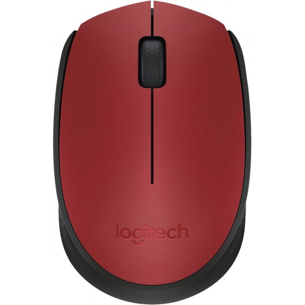 Logitech Logitech M171 Wireless Maus rot - kompakt und kabellos. Maus (Funkübertragung, Funkübertragung für Freiheit)