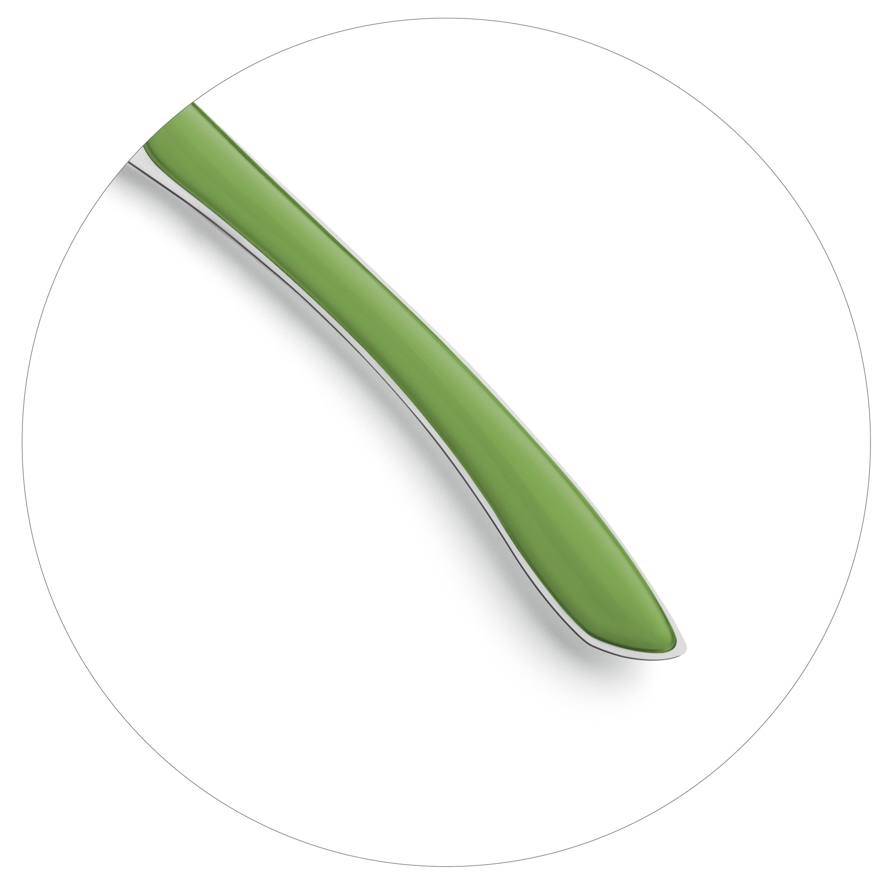 Kuppels Besteck-Set PRISMA (24-tlg), 6 Personen, 13/0 18/0 ABS, Griff Kunststoff, springgreen glänzend