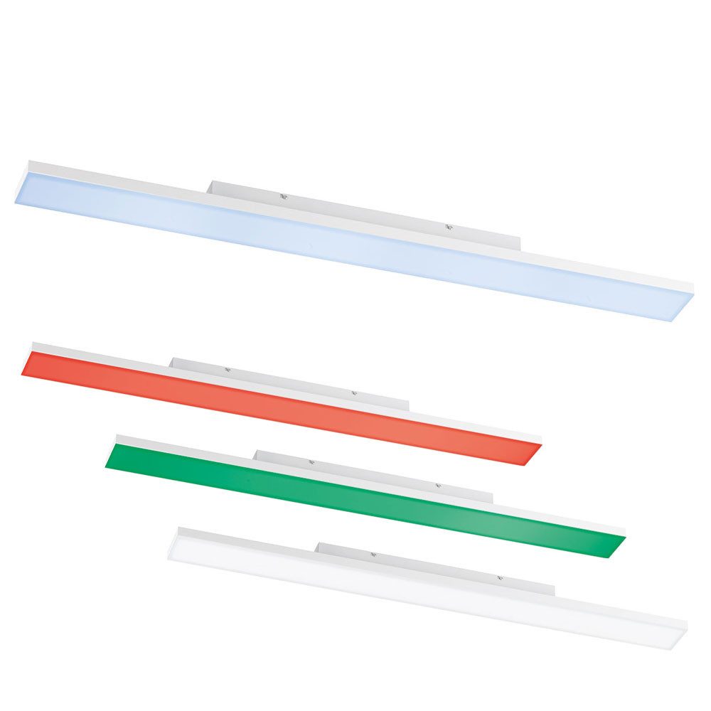 FISCHER & HONSEL LED Deckenleuchte, LED-Leuchtmittel fest verbaut, Kaltweiß, Warmweiß, Neutralweiß, Tageslichtweiß, Farbwechsel, Smart RGB LED Decken Leuchte Tageslicht Lampe Fernbedienung dimmbar