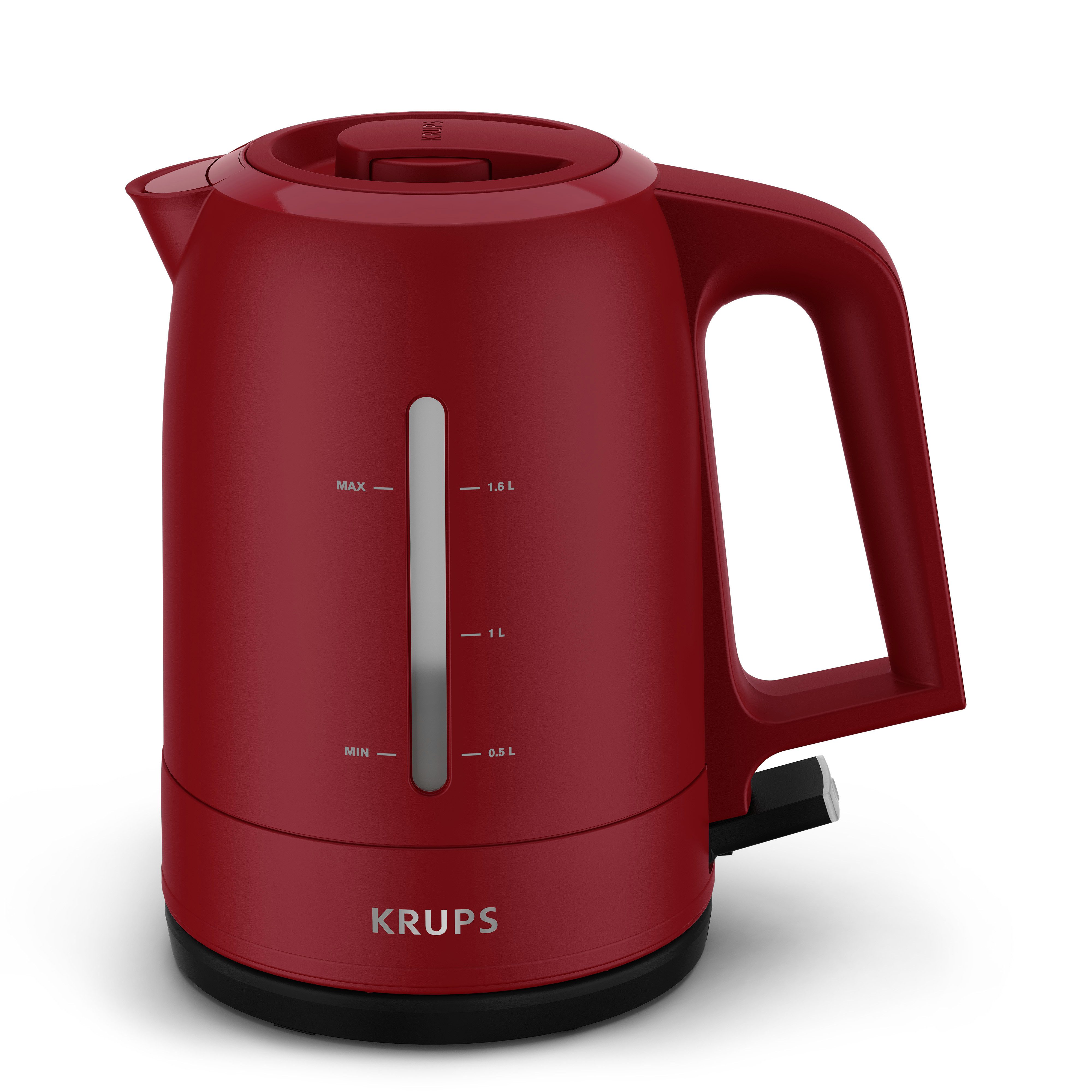 Krups Wasserkocher BW2445 Pro Aroma, 1,6 l, 2400 W, verschließbarer Deckel, großes Fassungsvermögen von 1,6 l
