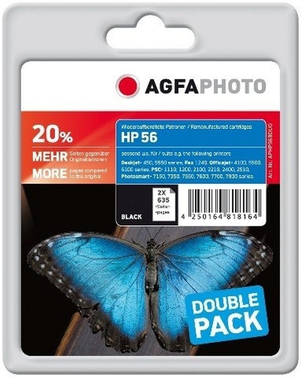 AgfaPhoto Tinte kompatibel mit HP C9502AE schwarz Nachfülltinte (x)