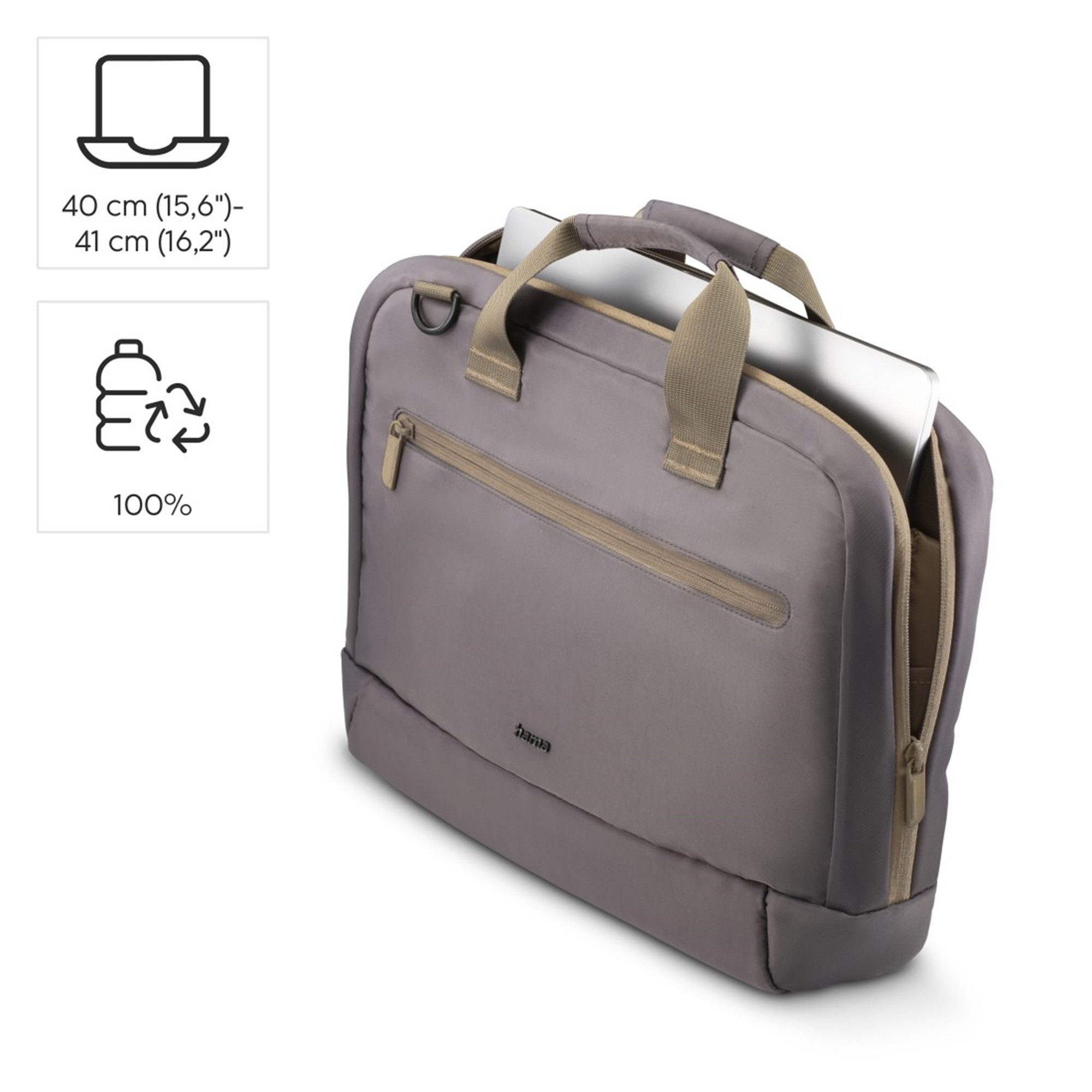 Hama Laptoptasche Ultra Lightweight, 40-41 cm (15,6"-16,2), Anthraz (2-tlg) günstig online kaufen