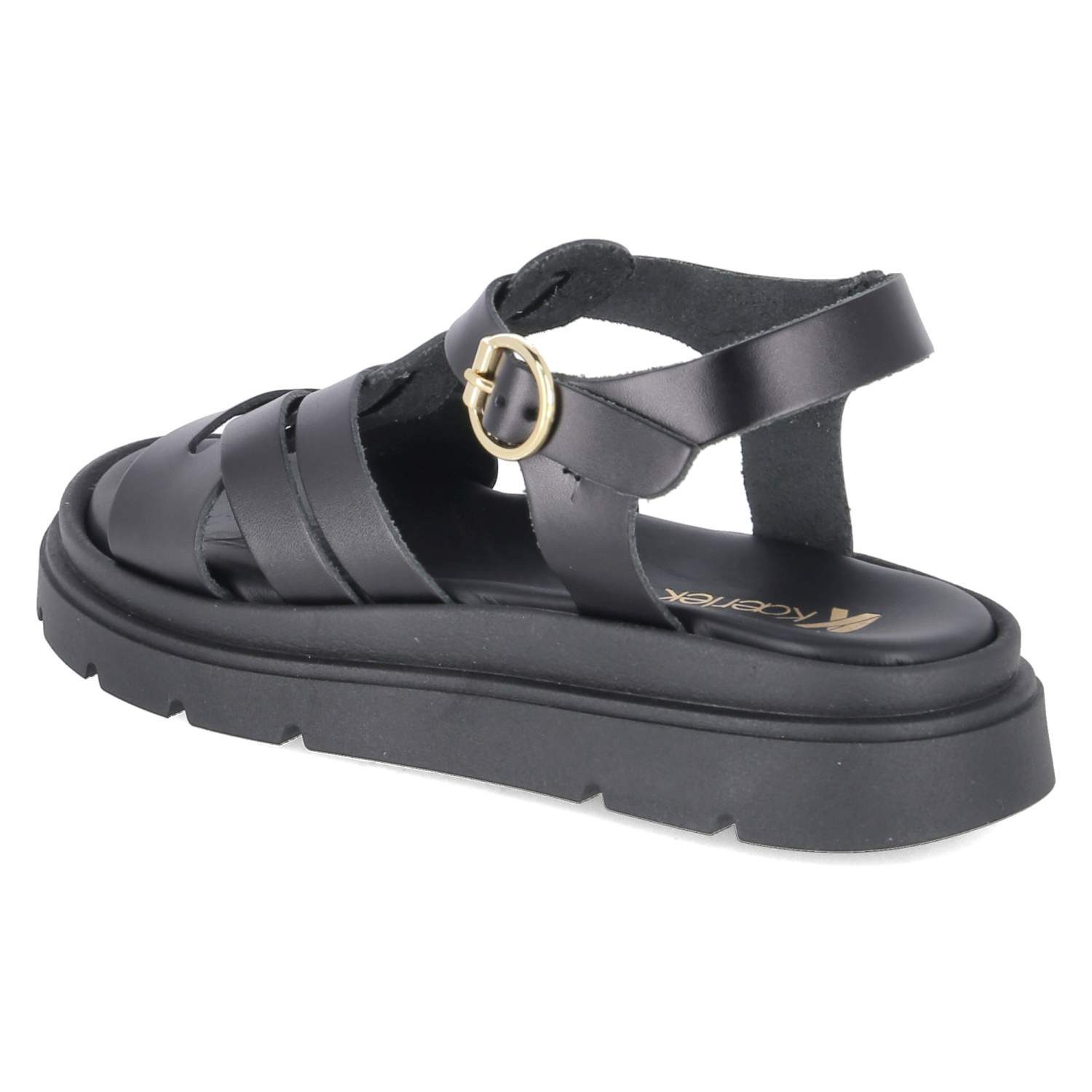 Kaerlek Kaerlek 1786/8345 NERO Damen Glattleder black Sandalette