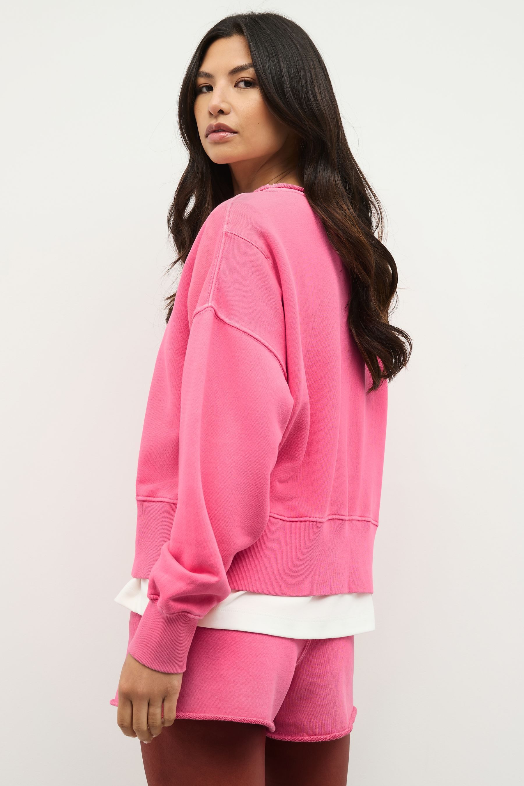 Next Sweater Sweatshirts mit fransigem Saum 100 % Baumwolle (1-tlg) günstig online kaufen