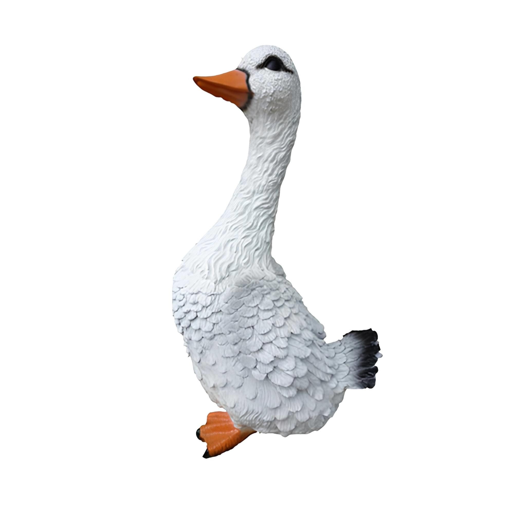 Xlmoebel Skulptur Elegante Schwan-Dekofigur aus hochwertigem Material für den Garten (Skulptur A313-65cm), Hergestellt in Europa