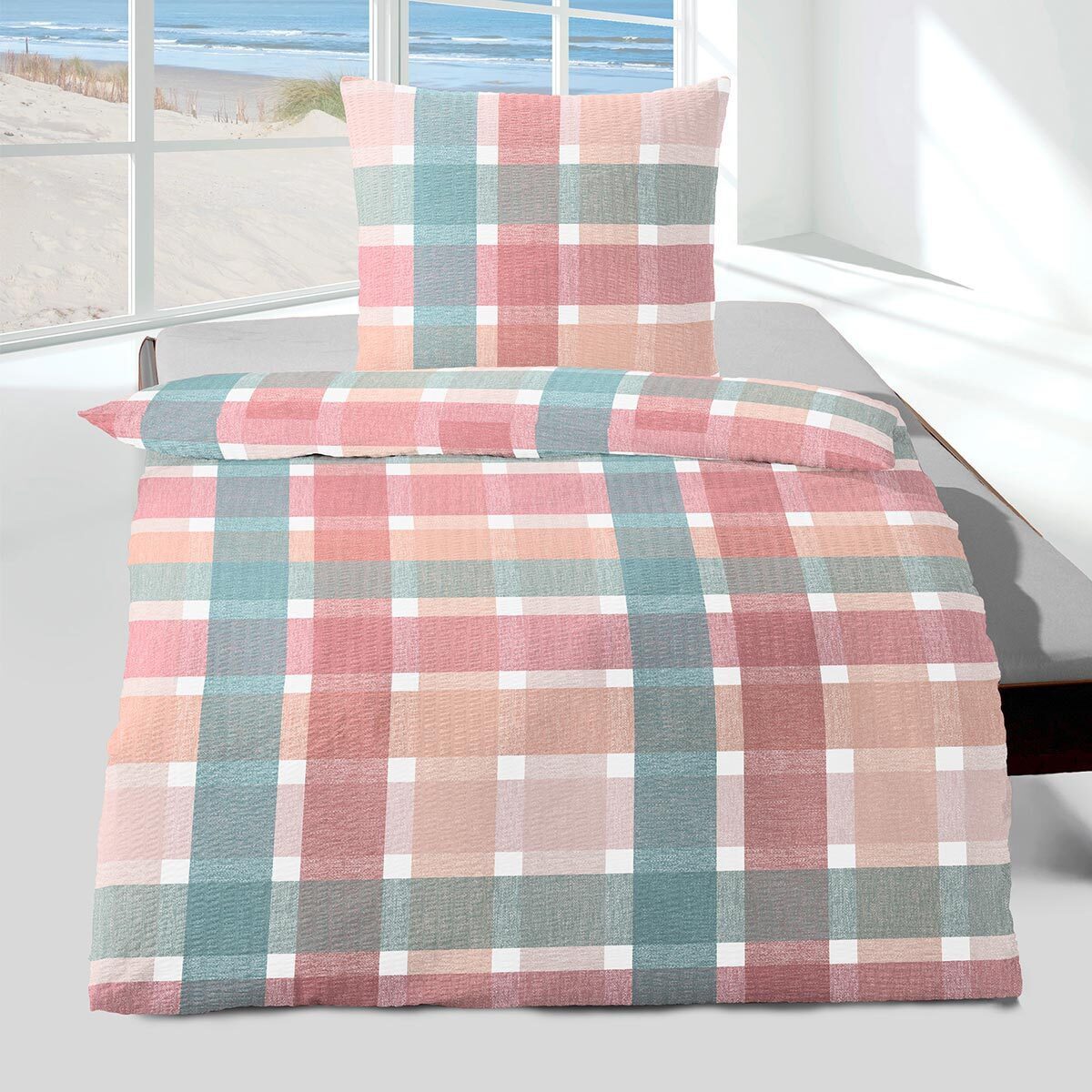 TRAUMSCHLAF Bettwäsche Charlotte, Seersucker, 2 teilig, bügelfreie Seersuck günstig online kaufen