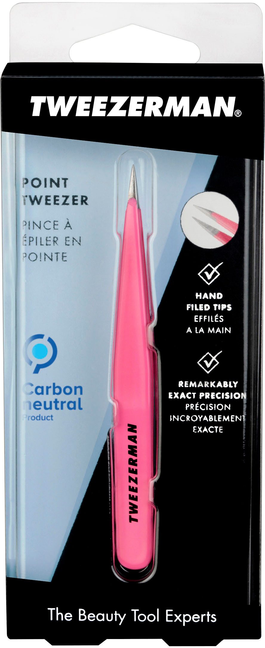 TWEEZERMAN Pinzette TWEEZERMAN, Point Tweezer: Spitze Pinzette in Pink