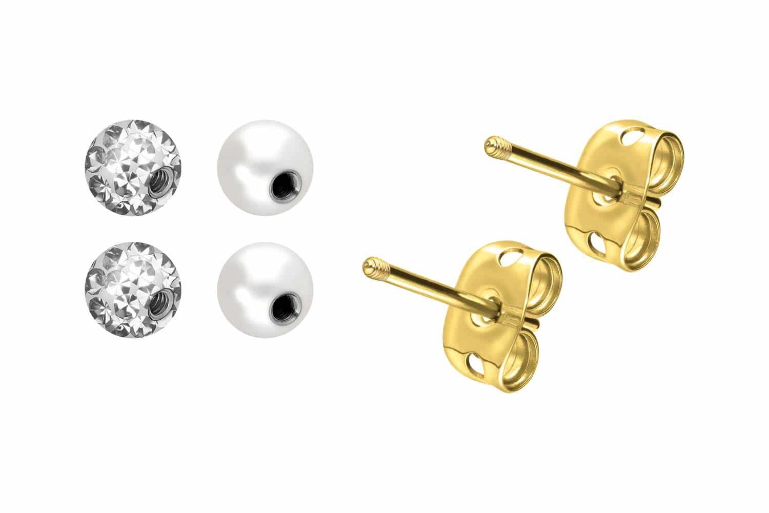 Paar Ohrstecker Titan Ohrstecker MIX