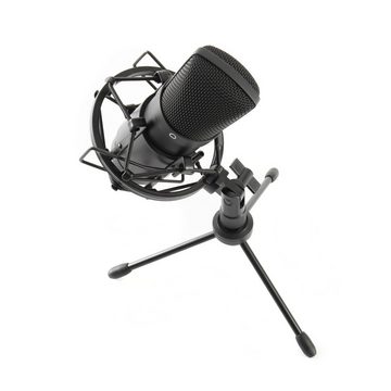 Fame Audio Mikrofon (Vocal Starter Kit, Großmembran Kondensatormikrofon, Schwarz, 30-18.000Hz, 130dB SPL, 15.85mV/Pa, XLR 3 Pol, inklusive Spinne und Stativ, geeignet für Stimme und Heimgebrauch), Vocal Starter Kit, Großmembran Kondensatormikrofon, Stimme und
